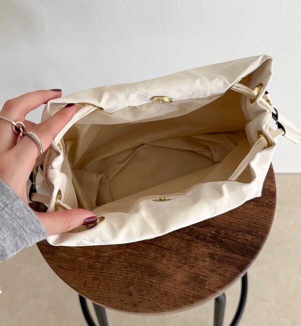 fredy emue「三つ編みハンドル巾着バッグ」|ショルダー・メッセンジャー|