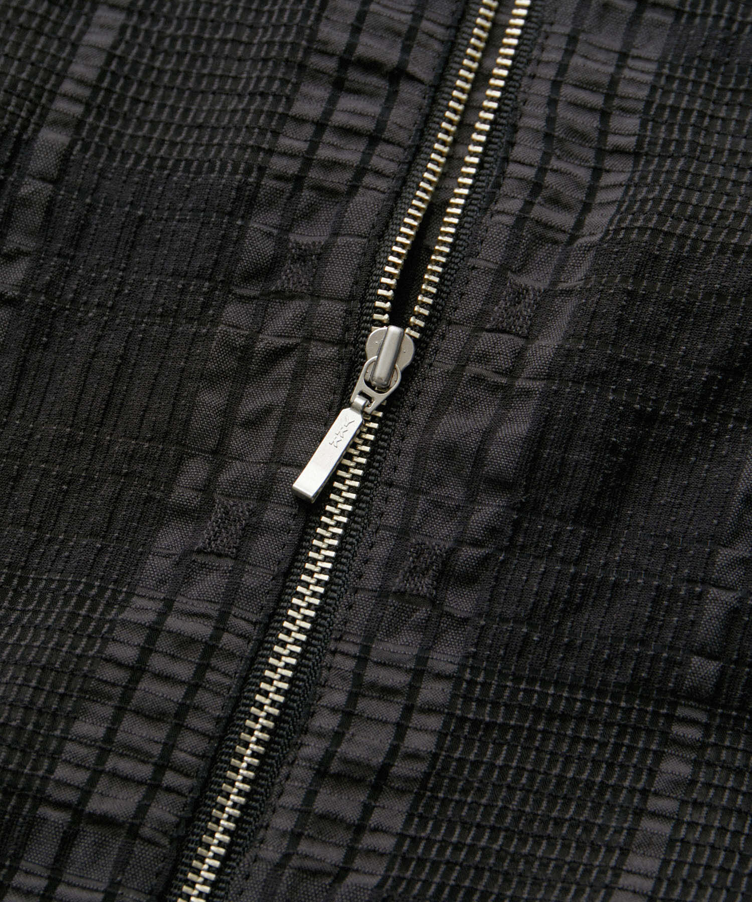 SALON adam et rope'「ハーフスリーブシアーメッシュチェックブルゾン」|ブルゾン・スタジャン|