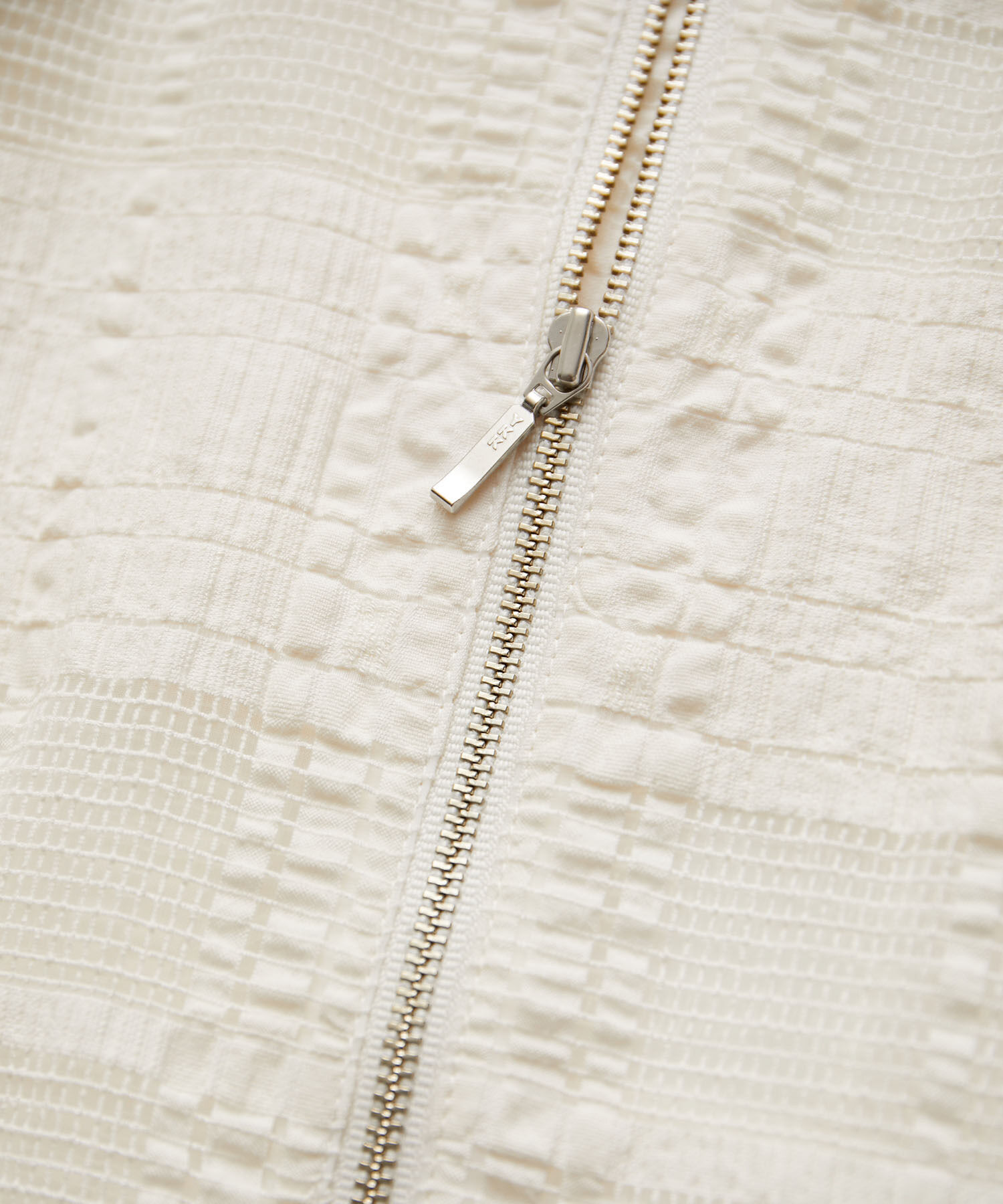 SALON adam et rope'「ハーフスリーブシアーメッシュチェックブルゾン」|ブルゾン・スタジャン|