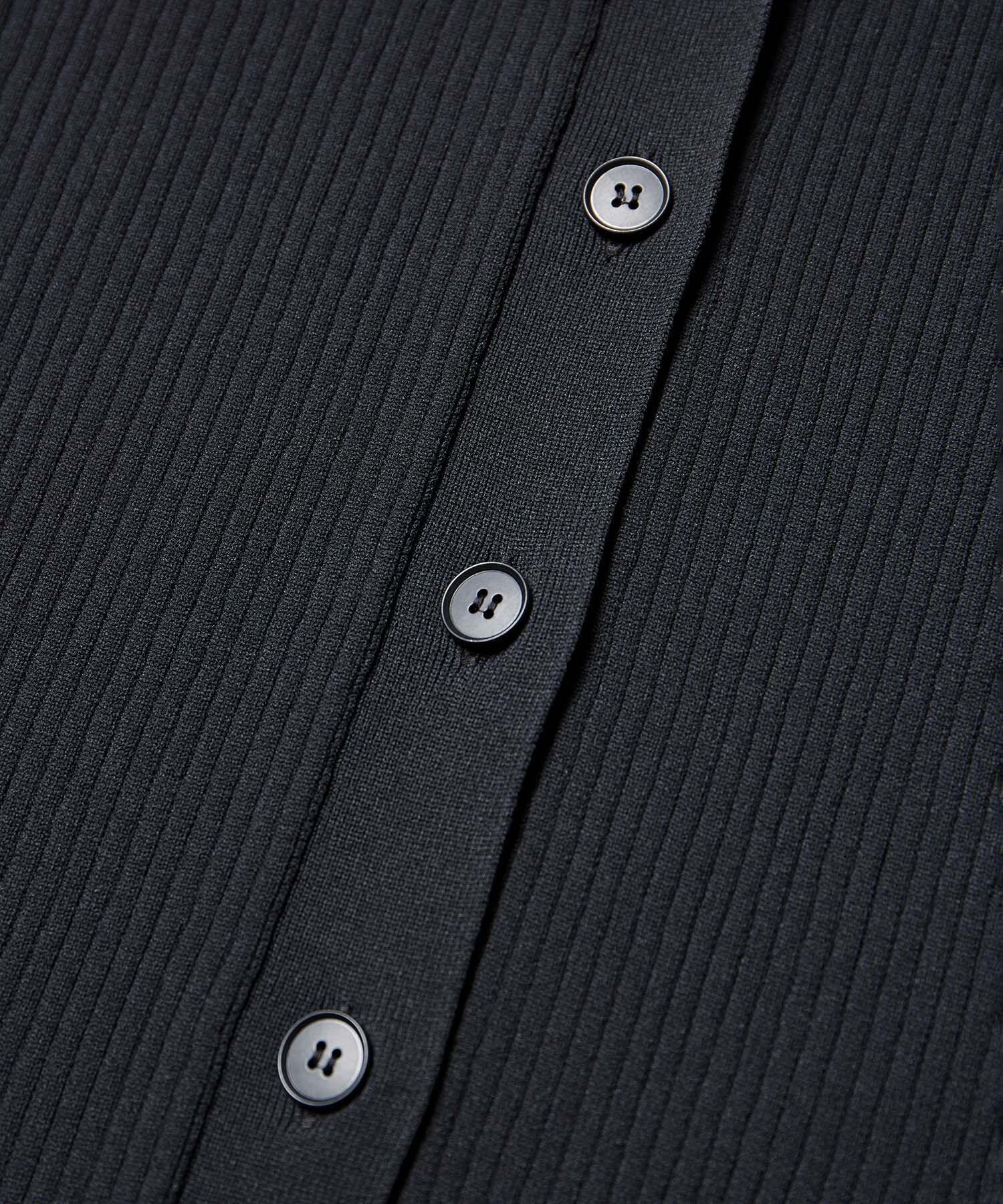 SALON adam et rope'「フレアースリーブリブVネックカーディガン【洗える】」|カーディガン|