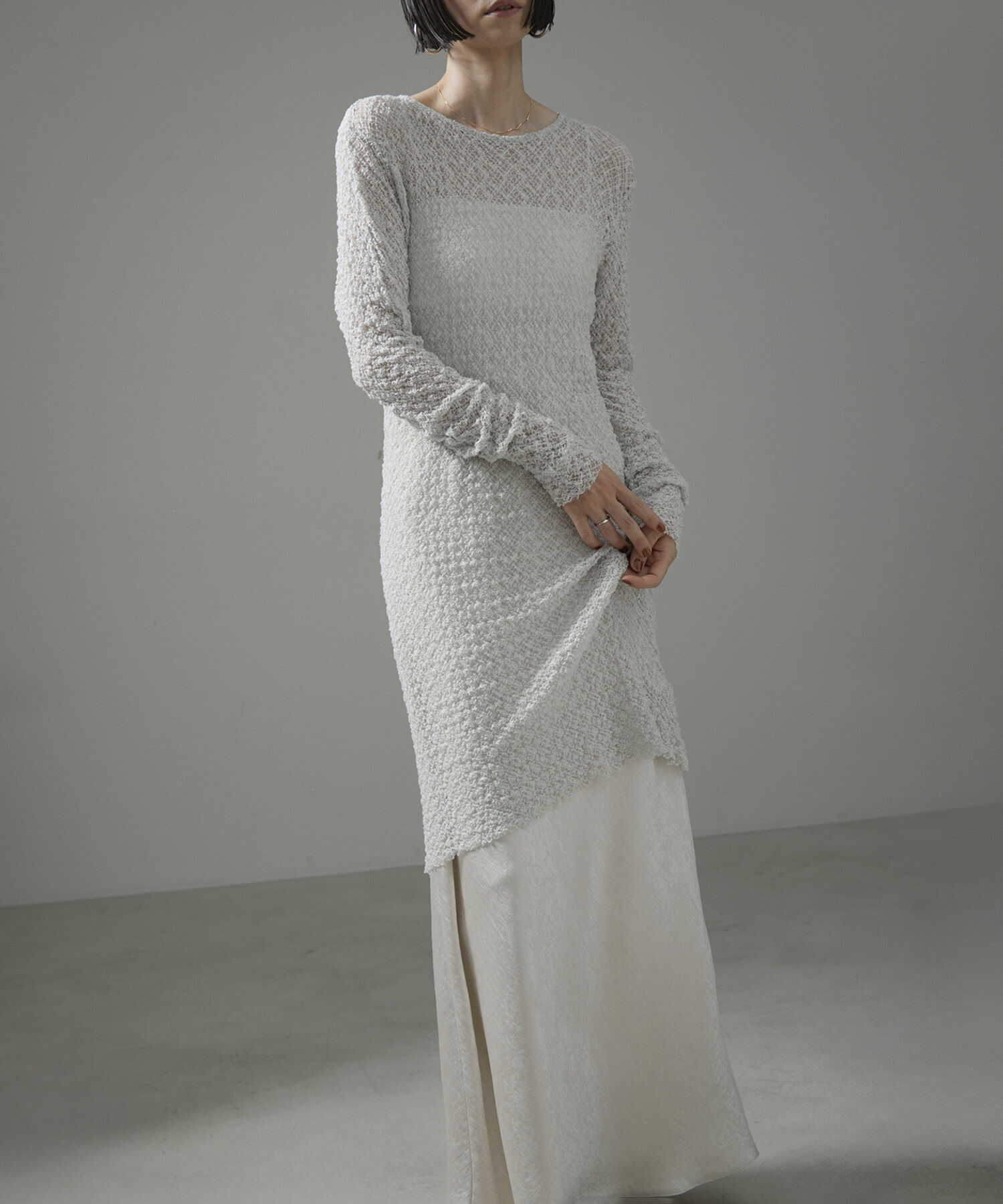 SALON adam et rope'「【NIPPON CULTURE】クラウドレースワンピース」|ワンピース|