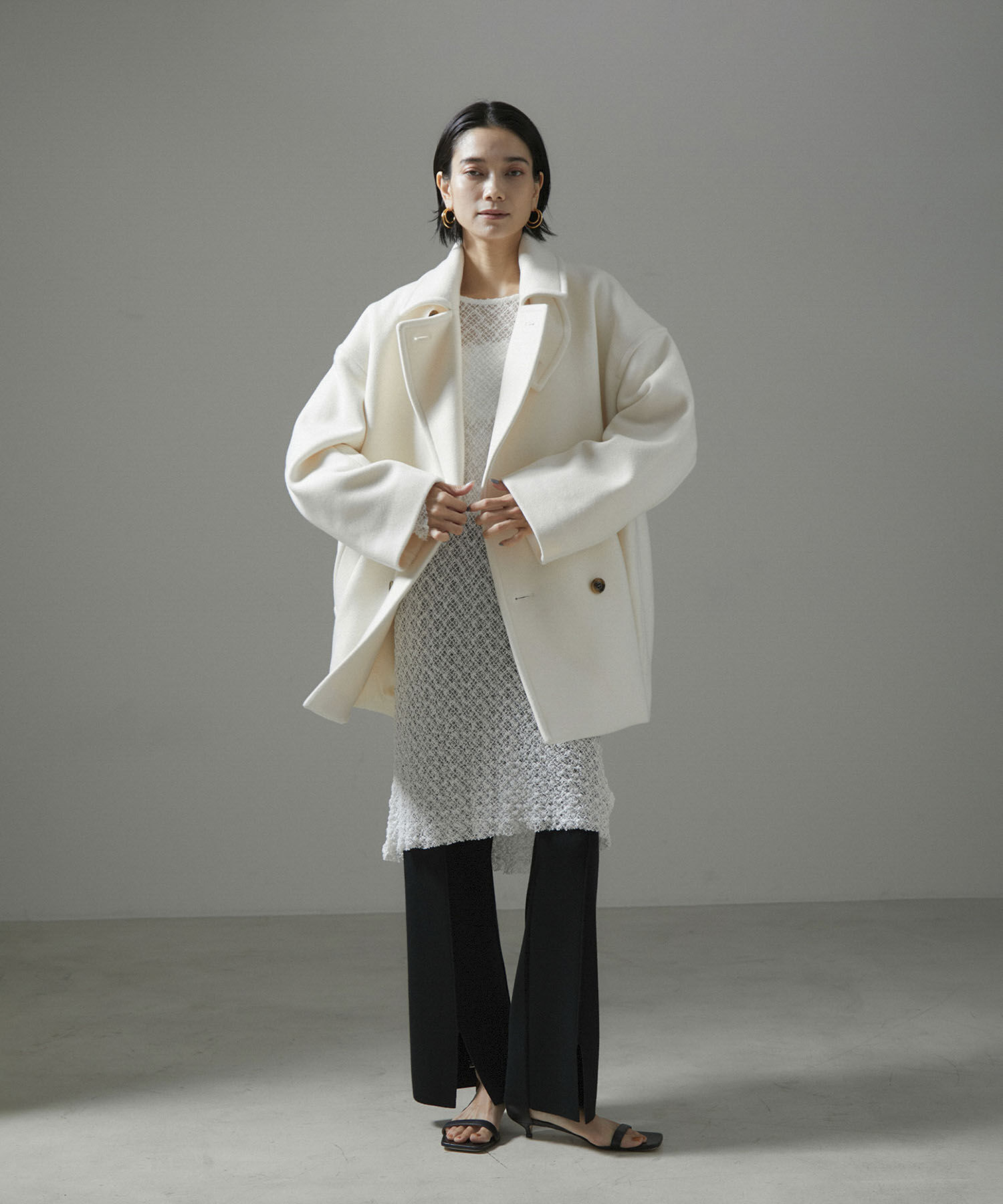 SALON adam et rope'「【NIPPON CULTURE】クラウドレースワンピース」|ワンピース|