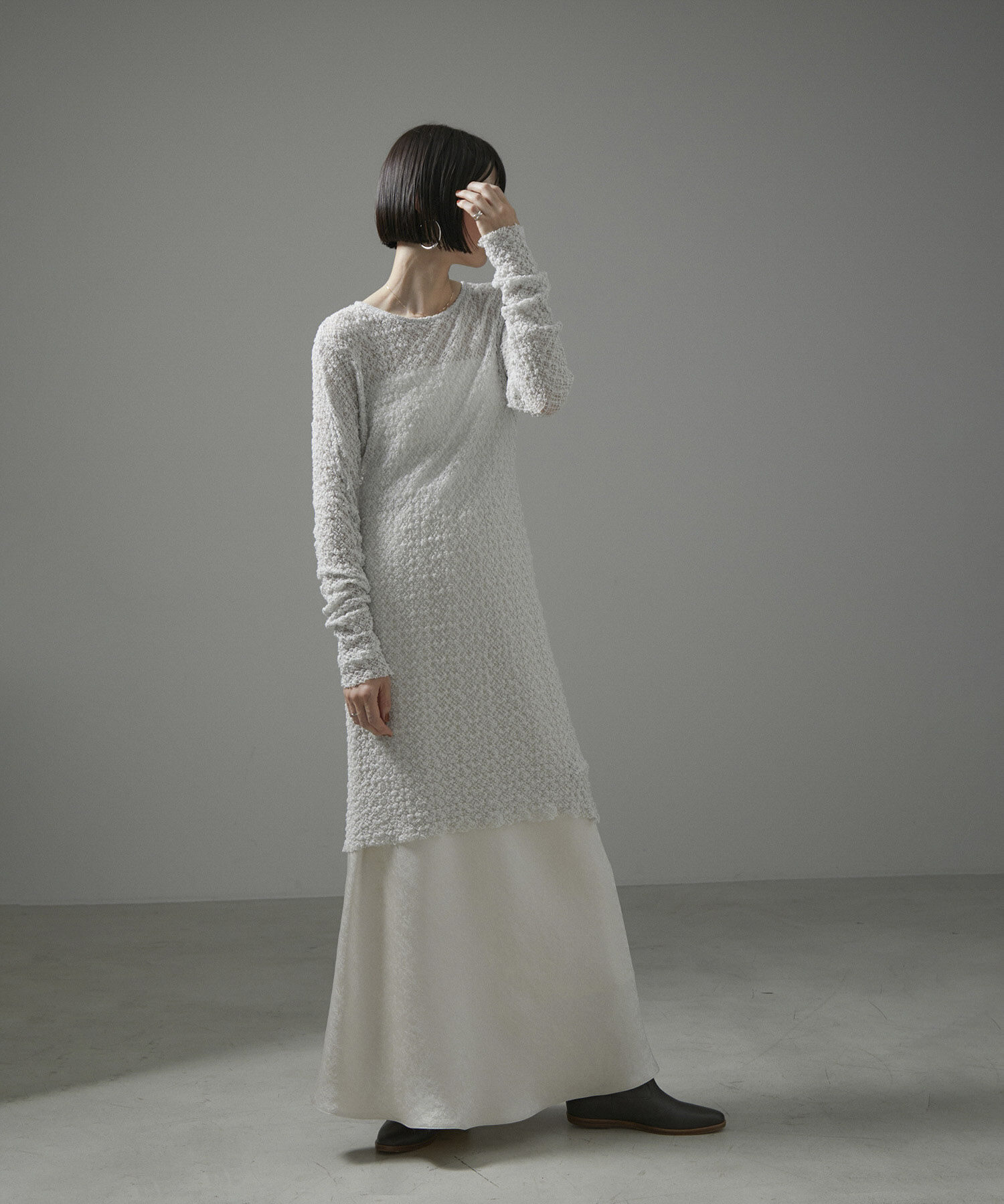 SALON adam et rope'「【NIPPON CULTURE】クラウドレースワンピース」|ワンピース|