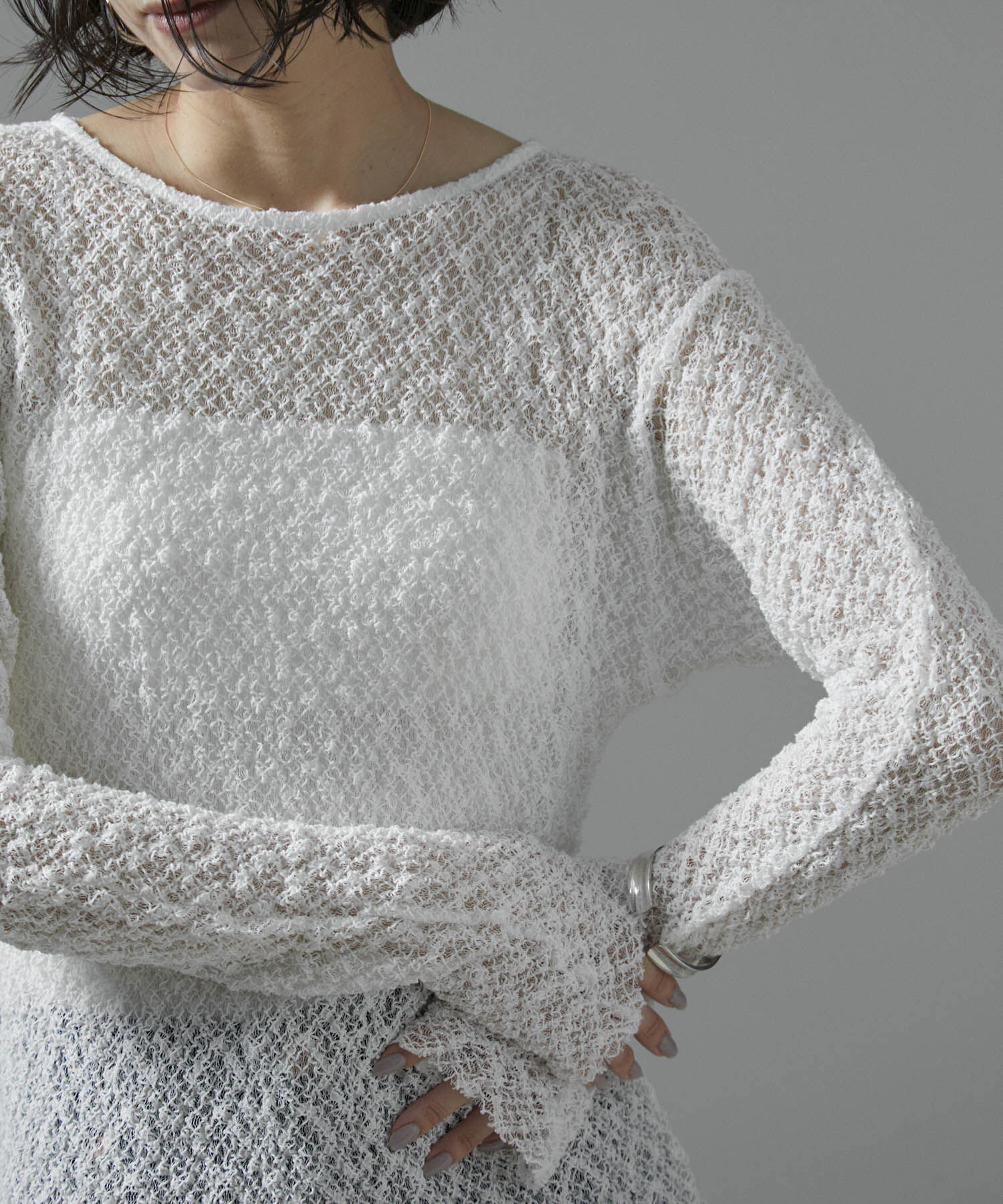 SALON adam et rope'「【NIPPON CULTURE】クラウドレースワンピース」|ワンピース|