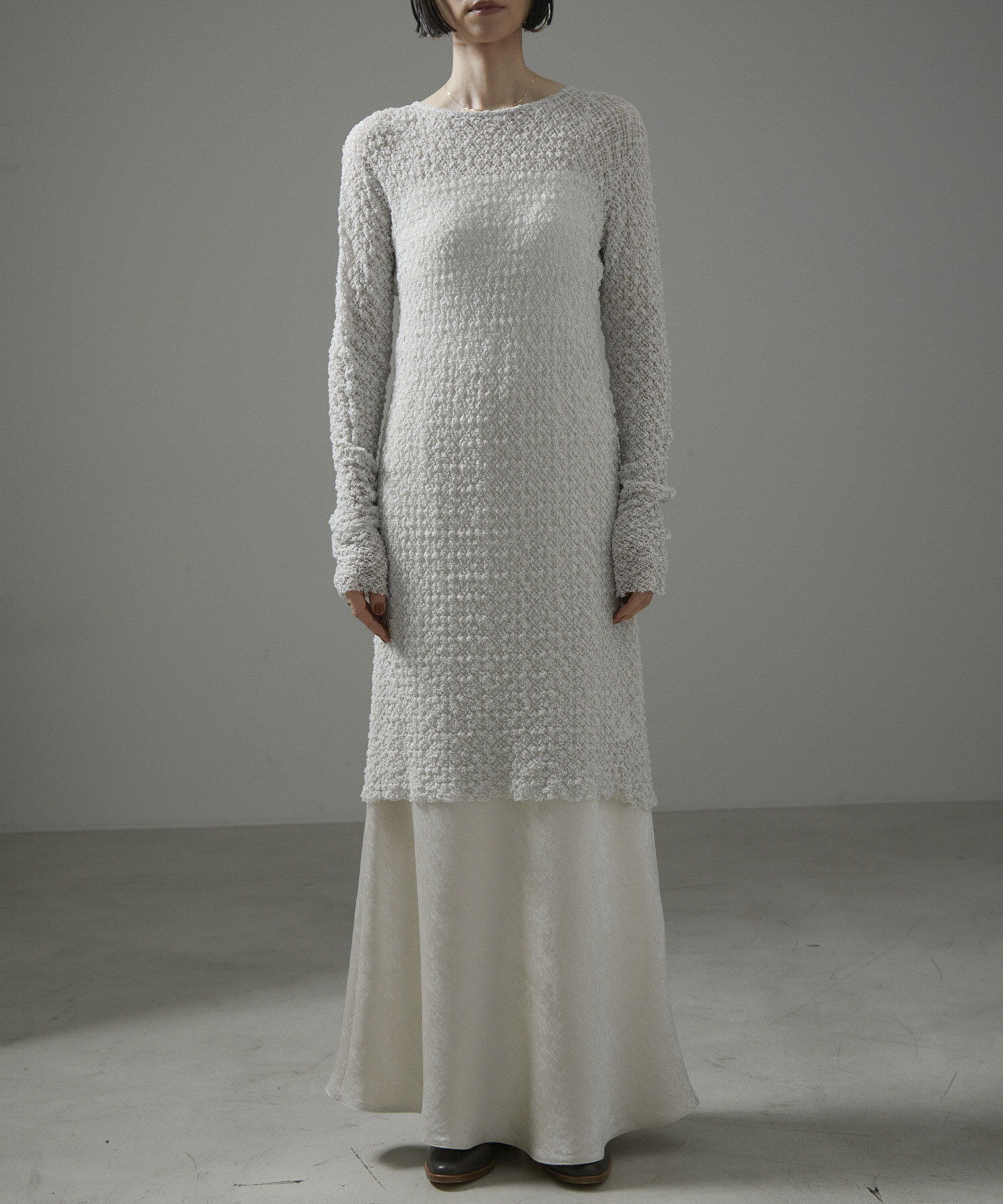 SALON adam et rope'「【NIPPON CULTURE】クラウドレースワンピース」|ワンピース|