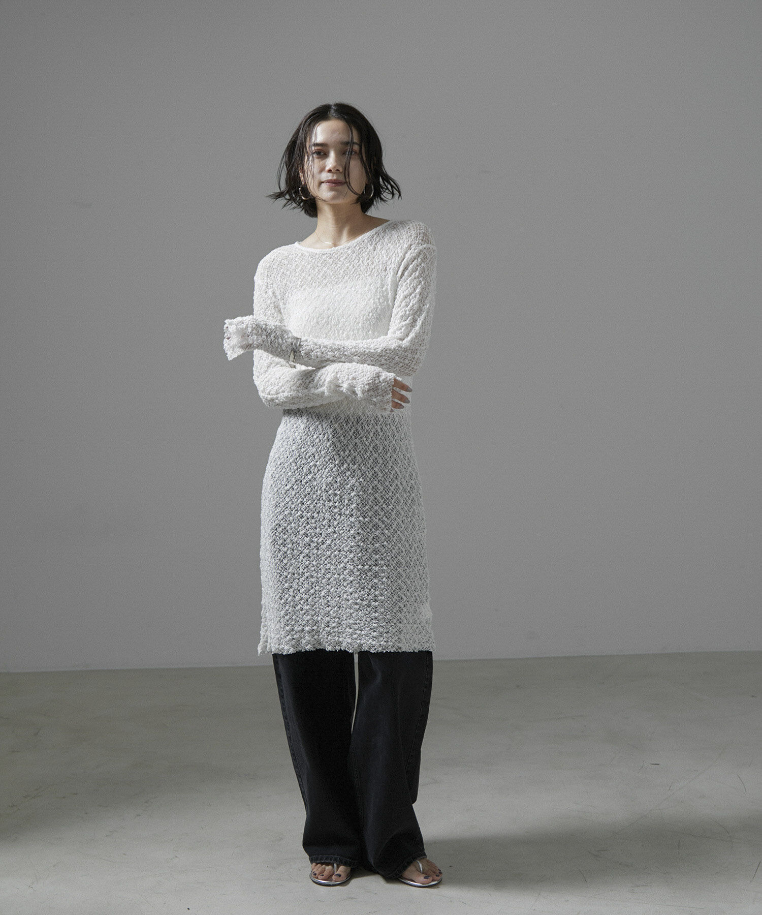 SALON adam et rope'「【NIPPON CULTURE】クラウドレースワンピース」|ワンピース|