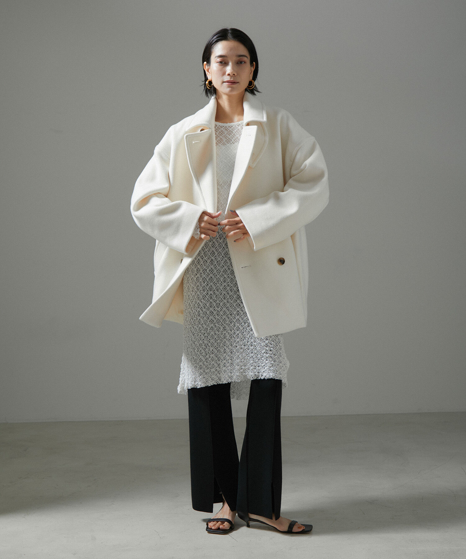 SALON adam et rope'「【NIPPON CULTURE】クラウドレースワンピース」|ワンピース|