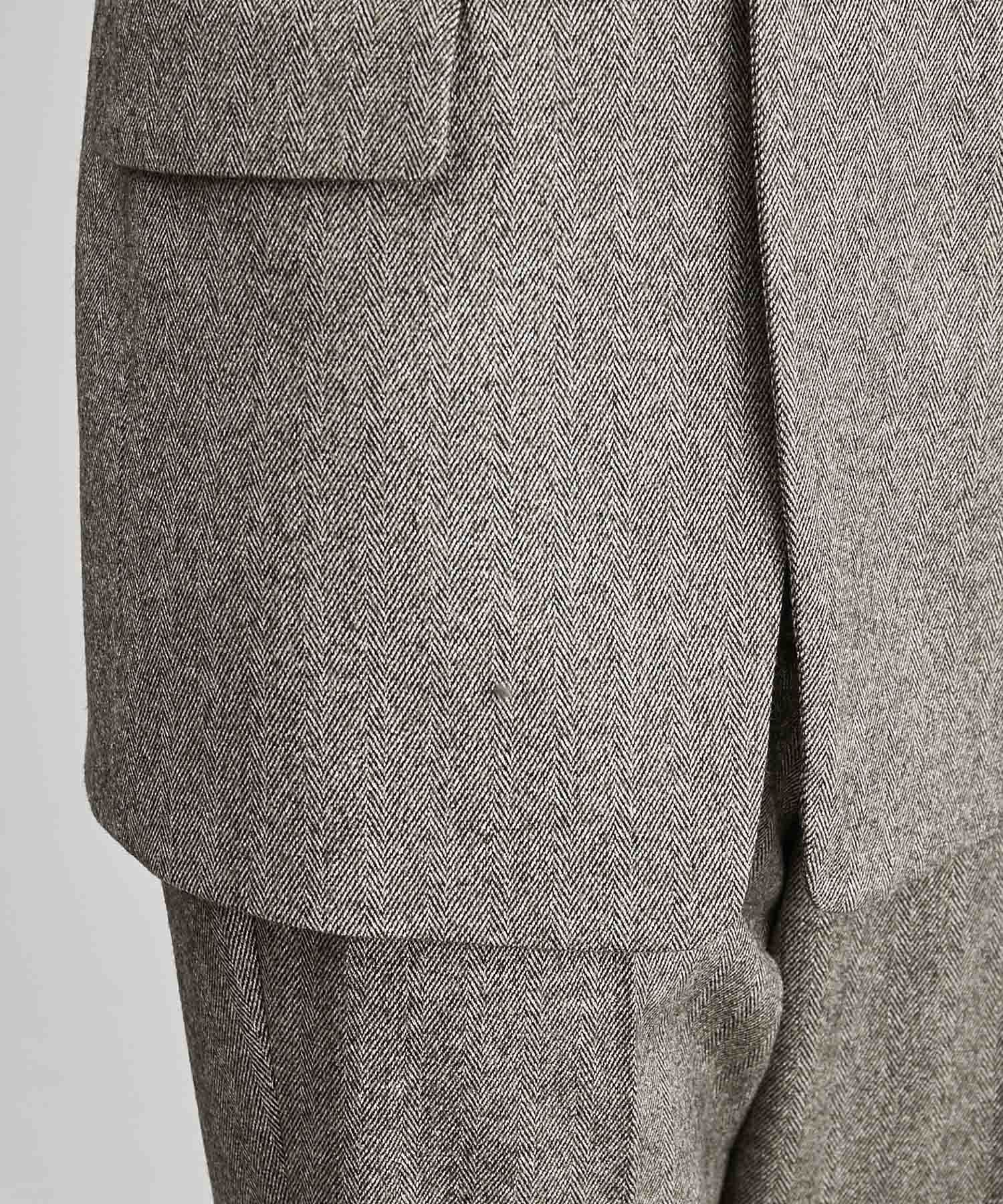 ROPE「【雑誌掲載】ヘリンボーンウエストシェイプジャケット/セットアップ対応」|テーラードジャケット|