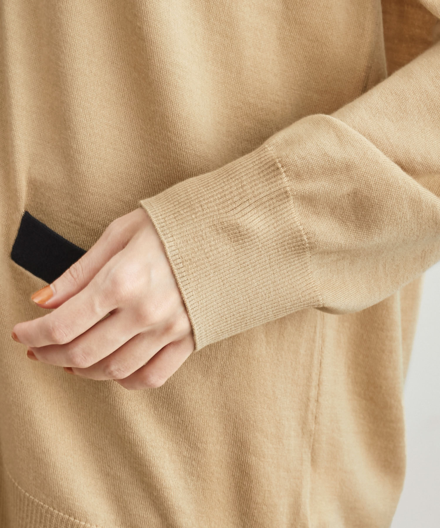 ROPE「ハイゲージ天竺Vネックカーディガン/アンサンブル対応【雑誌掲載】」|カーディガン|