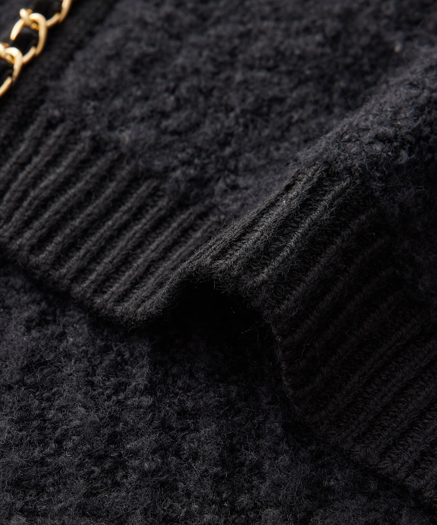 ROPE「チェーン付きカーディガン（無地/千鳥格子ジャカード）」|カーディガン|