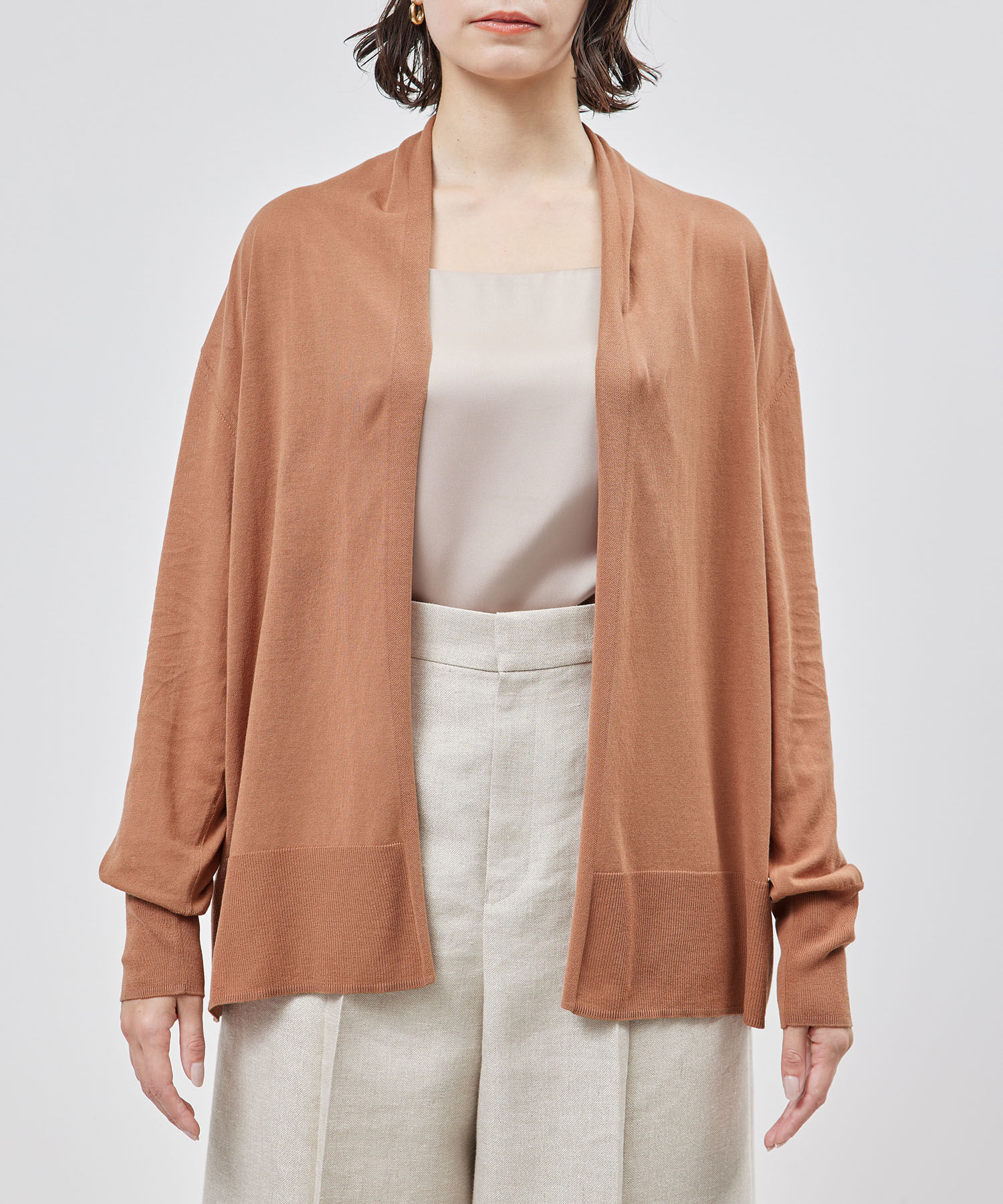 ROPE「【洗える】【接触冷感】ICE COTTONトッパーカーディガン」|カーディガン|