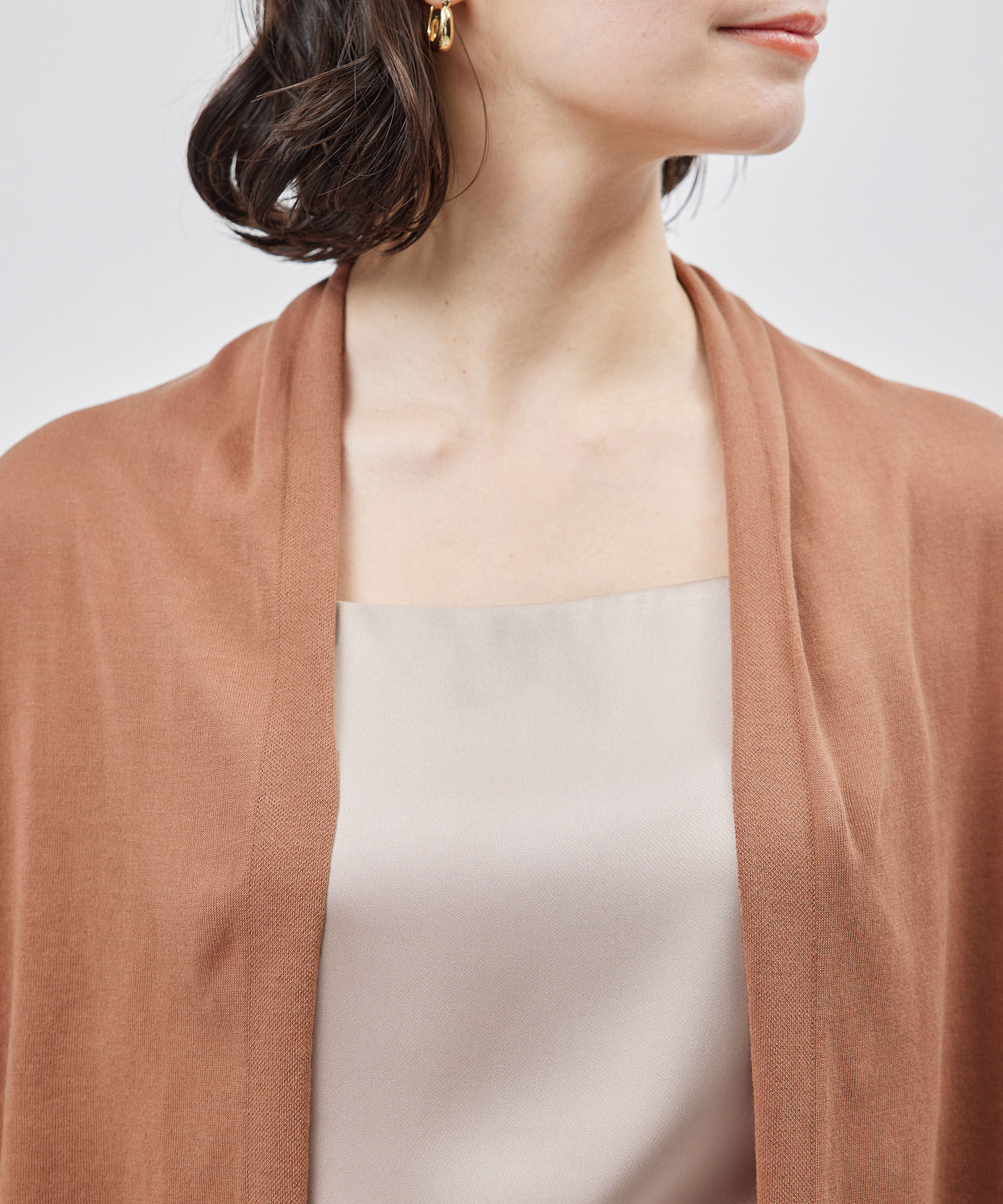 ROPE「【洗える】【接触冷感】ICE COTTONトッパーカーディガン」|カーディガン|