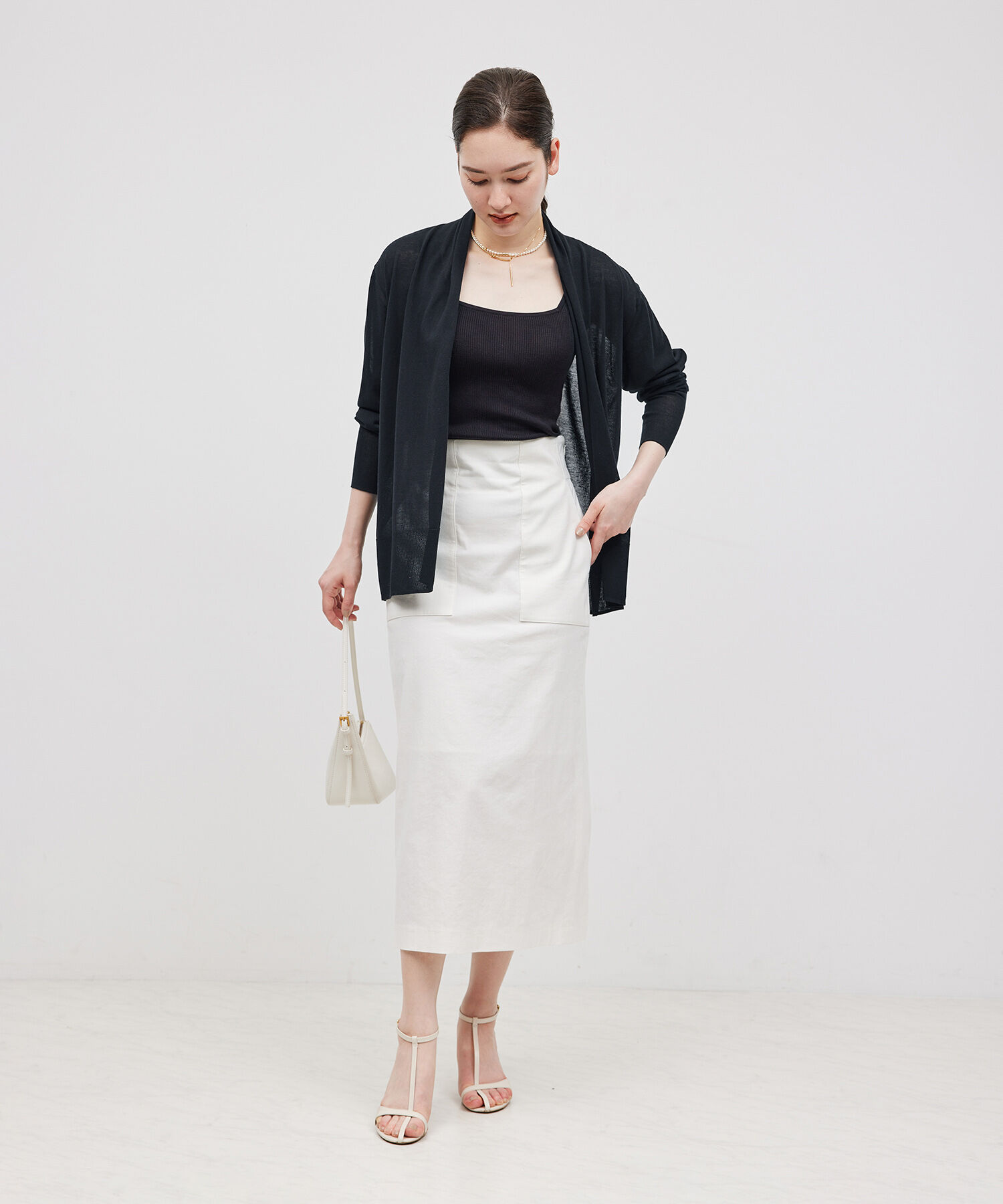 ROPE「【洗える】【接触冷感】ICE COTTONトッパーカーディガン」|カーディガン|