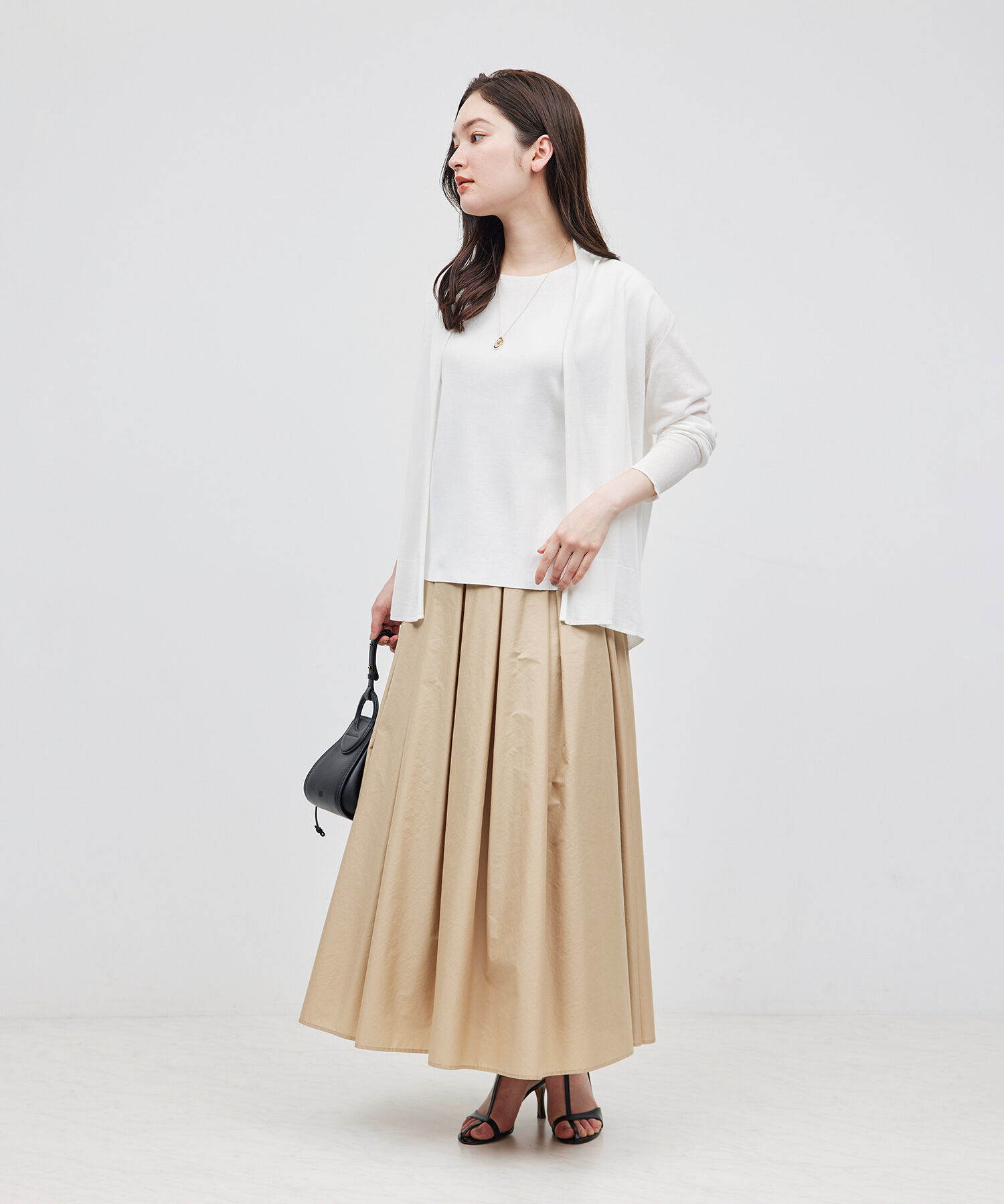 ROPE「【洗える】【接触冷感】ICE COTTONトッパーカーディガン」|カーディガン|