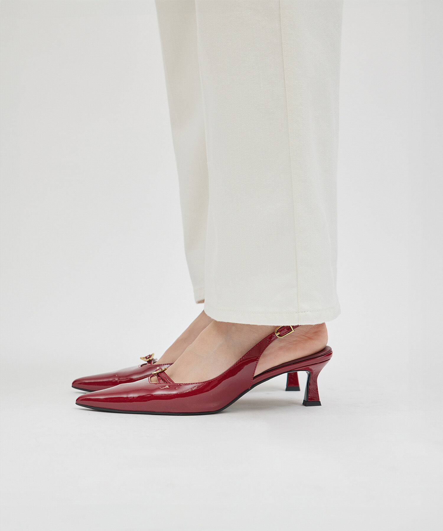 ROPE「ベルトトップヒールパンプス」|パンプス|