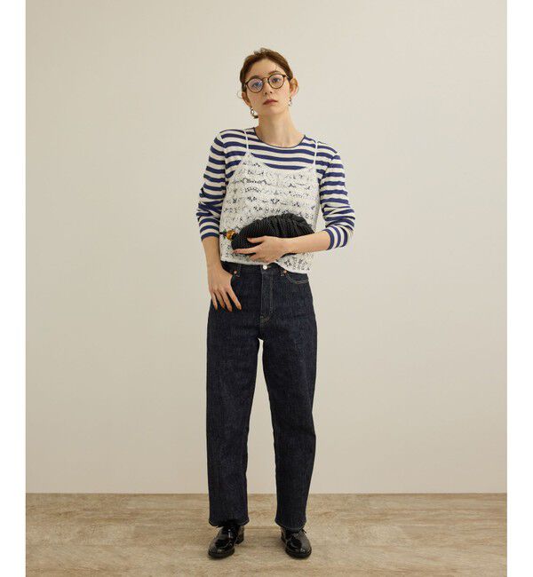 ROPE「ストレッチデニムストレートパンツ」|デニム|