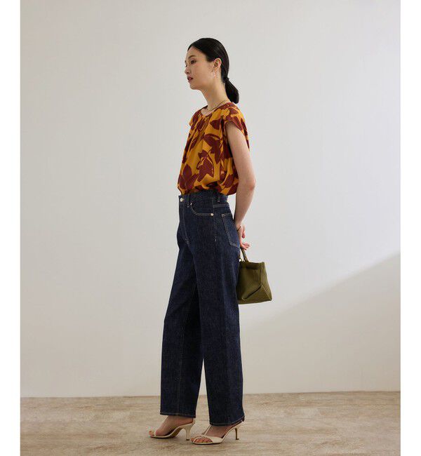 ROPE「ストレッチデニムストレートパンツ」|デニム|