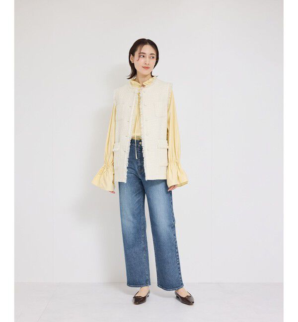 ROPE「ストレッチデニムストレートパンツ」|デニム|