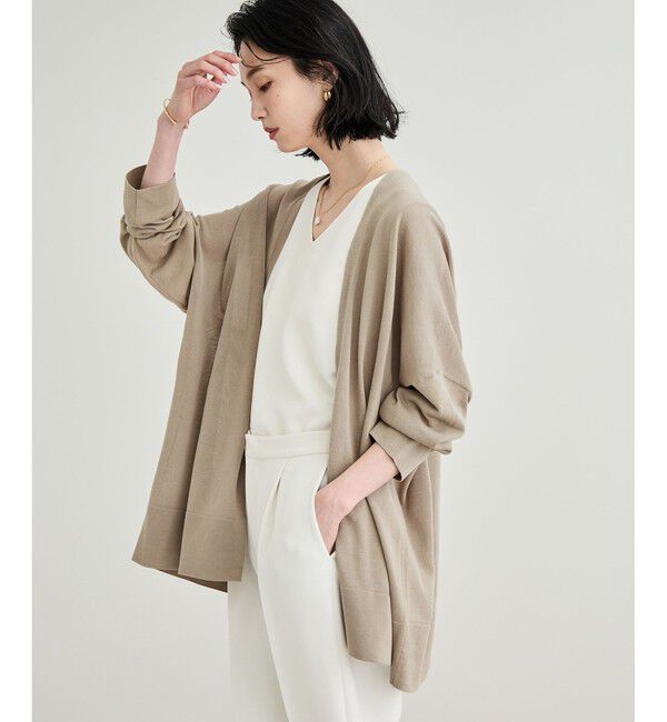 ROPE「【洗える】トッパーカーディガン」|カーディガン|ベージュ(27)