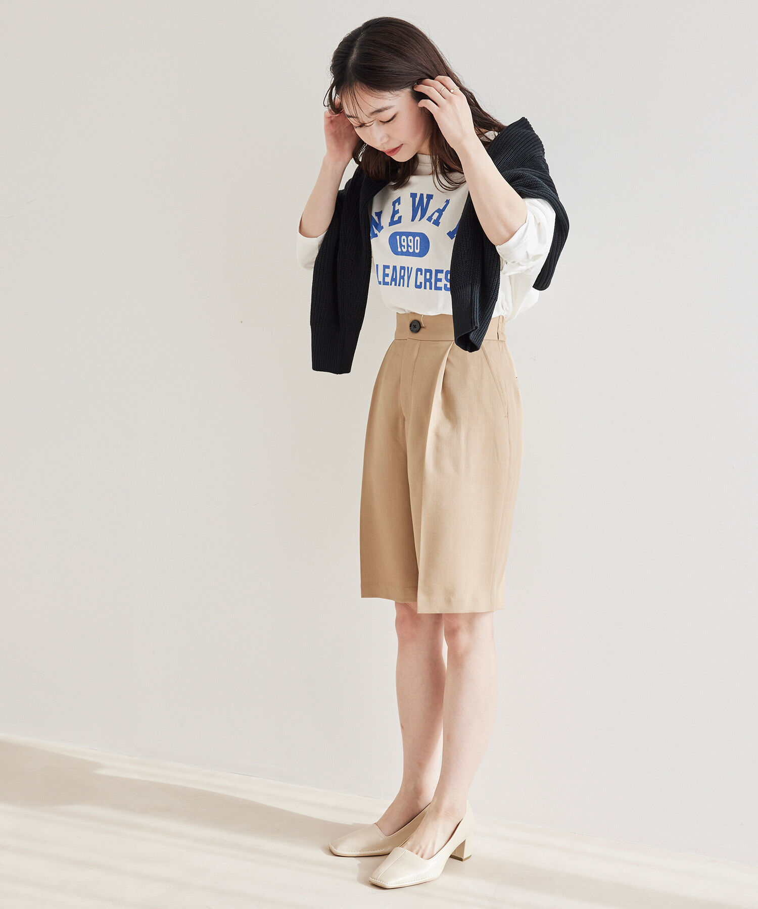 vis-a-vis「【WEB限定】すっきりハーフパンツ【セットアップ対応】」|スラックス|