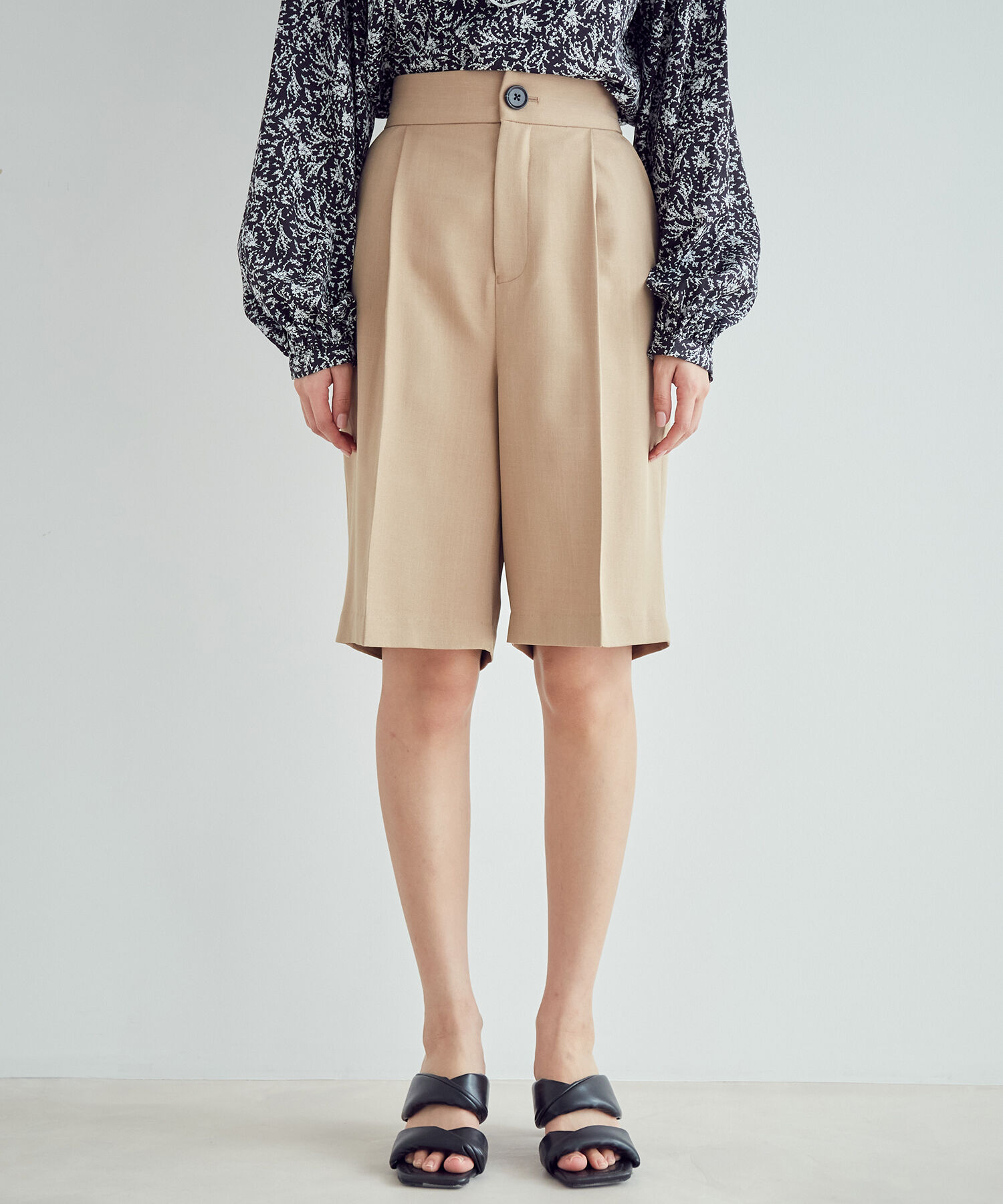 vis-a-vis「【WEB限定】すっきりハーフパンツ【セットアップ対応】」|スラックス|