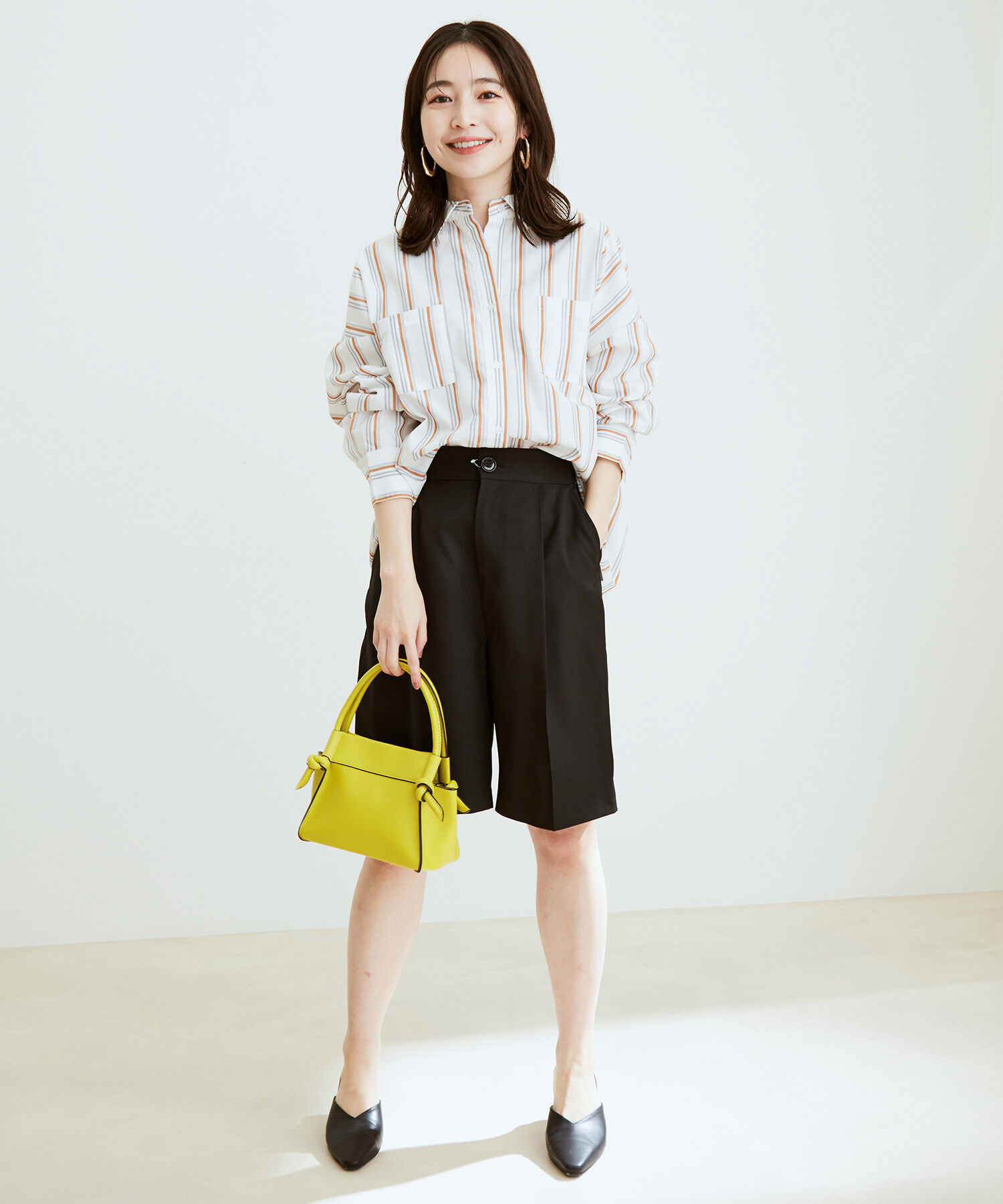 vis-a-vis「【WEB限定】すっきりハーフパンツ【セットアップ対応】」|スラックス|