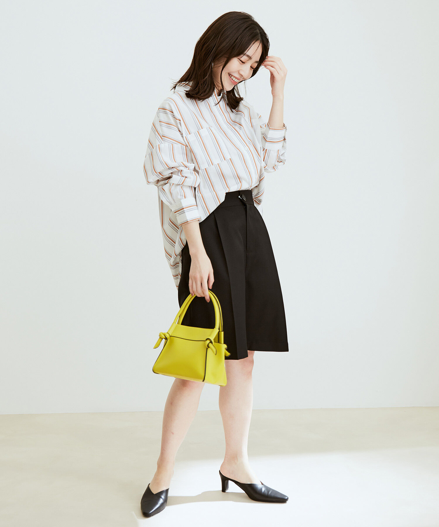 vis-a-vis「【WEB限定】すっきりハーフパンツ【セットアップ対応】」|スラックス|