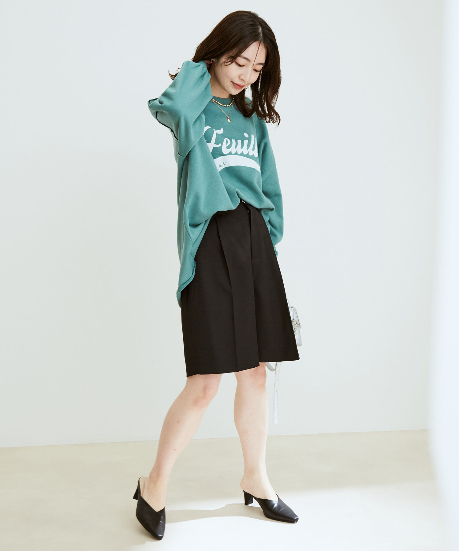 vis-a-vis「【WEB限定】すっきりハーフパンツ【セットアップ対応】」|スラックス|