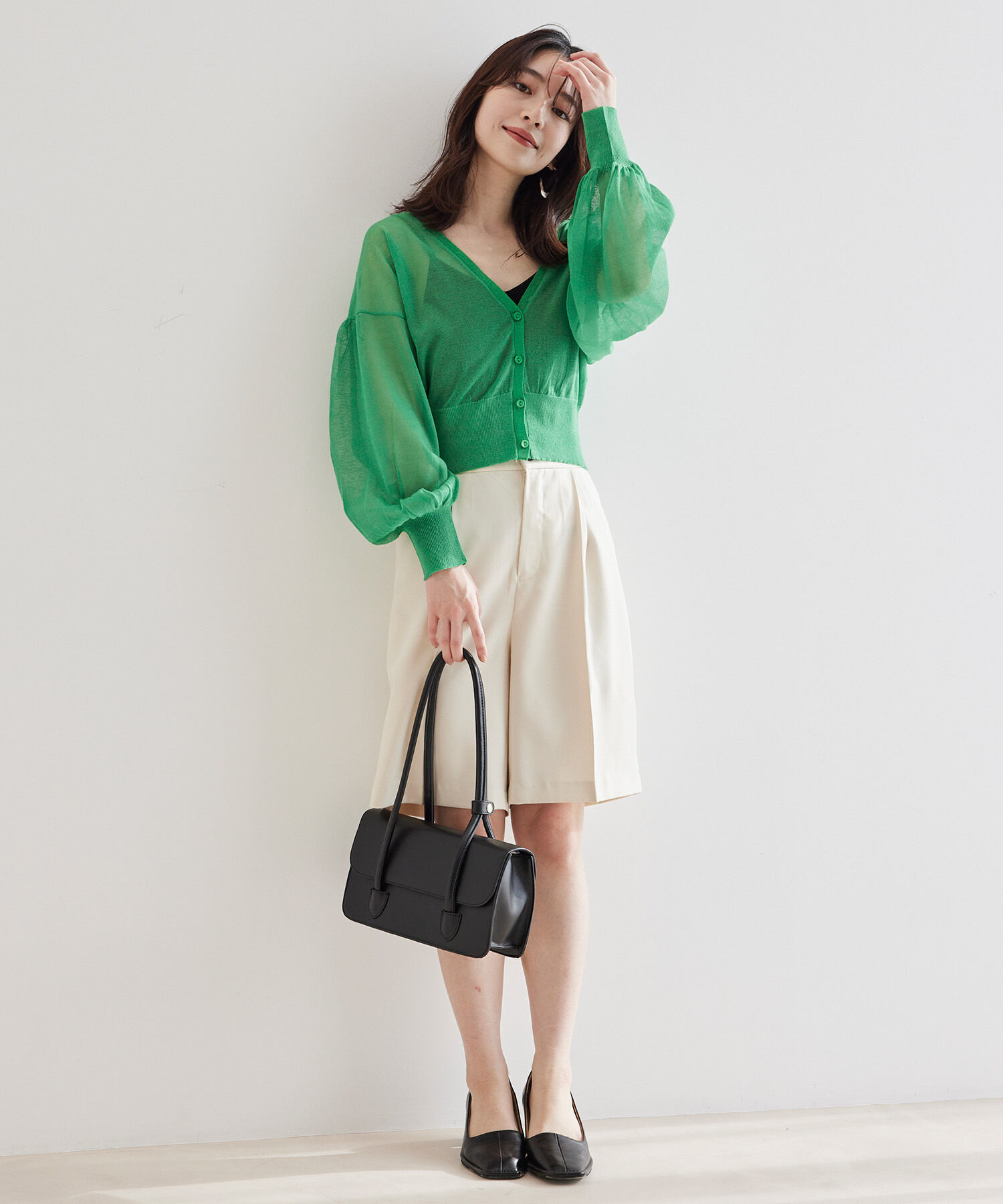 vis-a-vis「【WEB限定】すっきりハーフパンツ【セットアップ対応】」|スラックス|