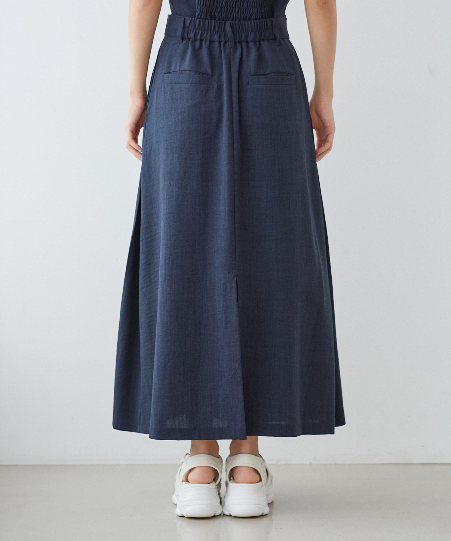 VIS「美easyリネンライクAラインスカート【洗える】【低身長～高身長】」|スカート|