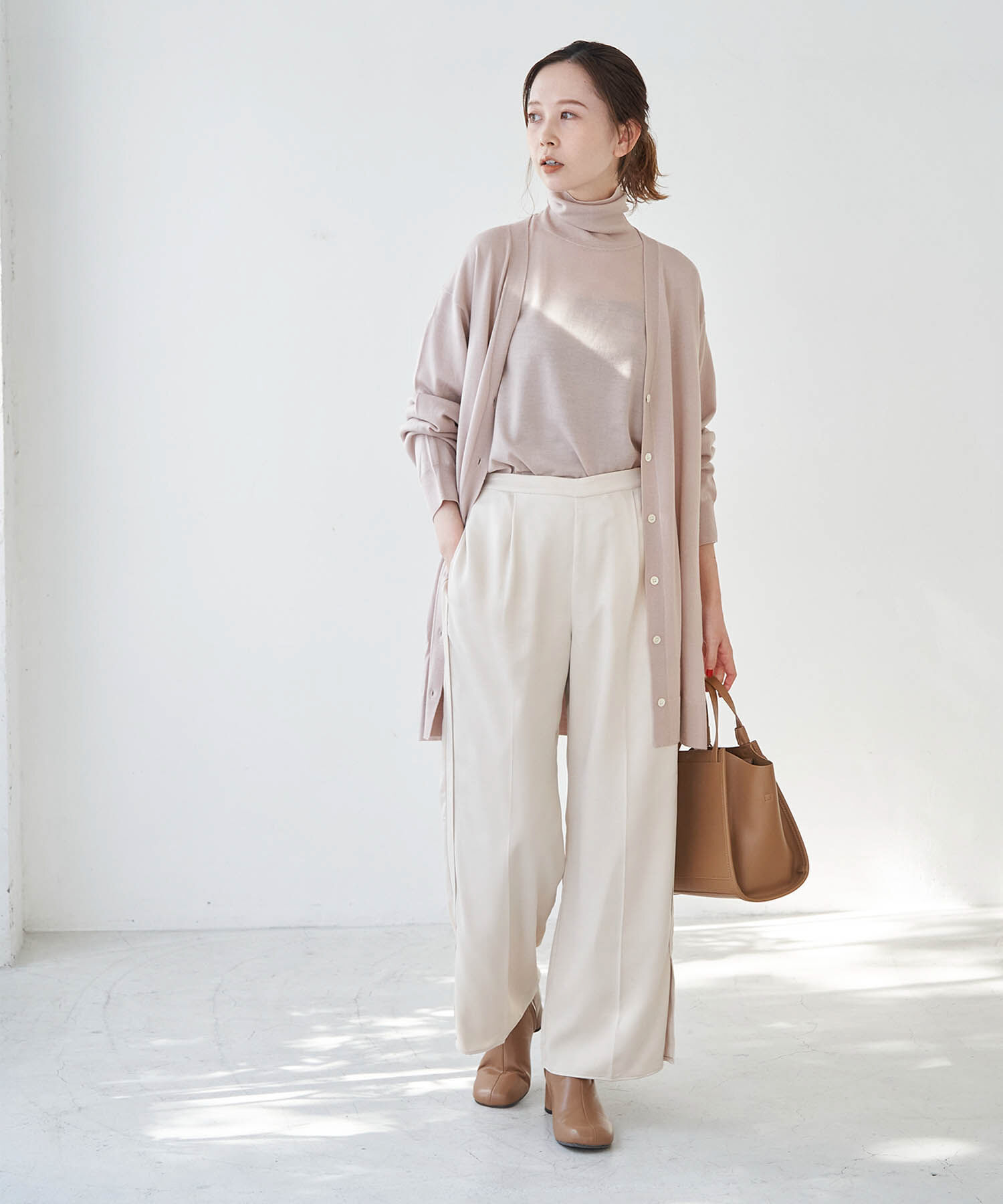 Rope&rsquo;Picnic「【emur】サテンサイドスリットパンツ」|その他|