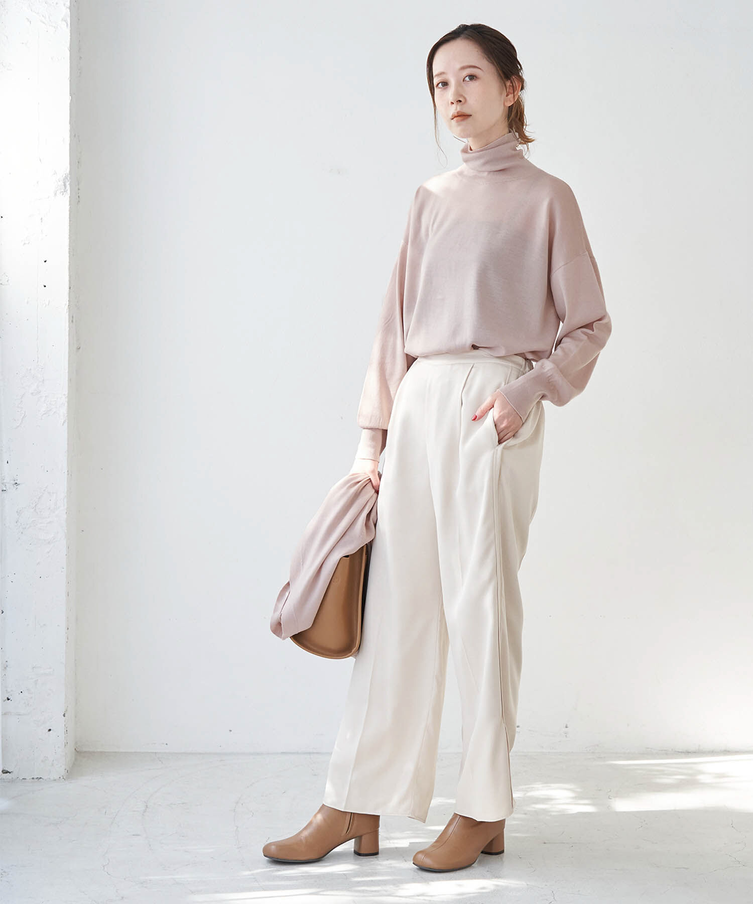 Rope&rsquo;Picnic「【emur】サテンサイドスリットパンツ」|その他|