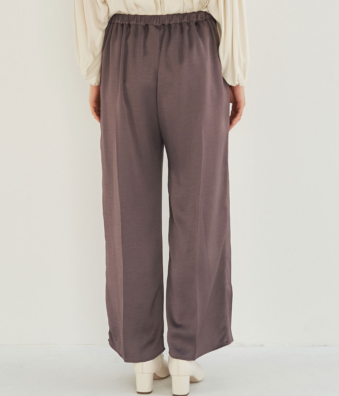 Rope&rsquo;Picnic「【emur】サテンサイドスリットパンツ」|その他|