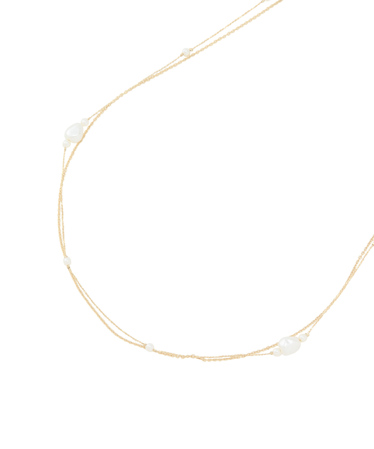 ROPE PICNIC PASSAGE「スエードライクテープコンビロングネックレス」|ネックレス|