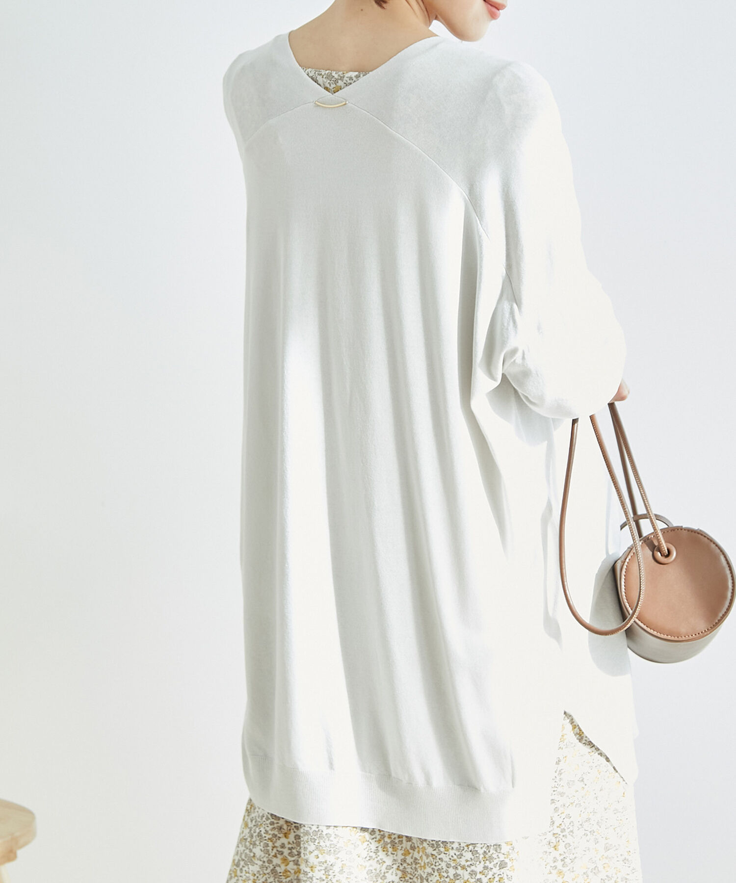 Rope&rsquo;Picnic「【WEB限定カラー:ネイビー】UVカット＆洗濯機OK/Aラインカーディガン」|カーディガン|