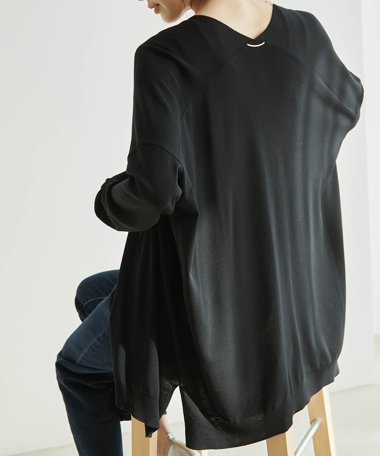 Rope&rsquo;Picnic「【WEB限定カラー:ネイビー】UVカット＆洗濯機OK/Aラインカーディガン」|カーディガン|