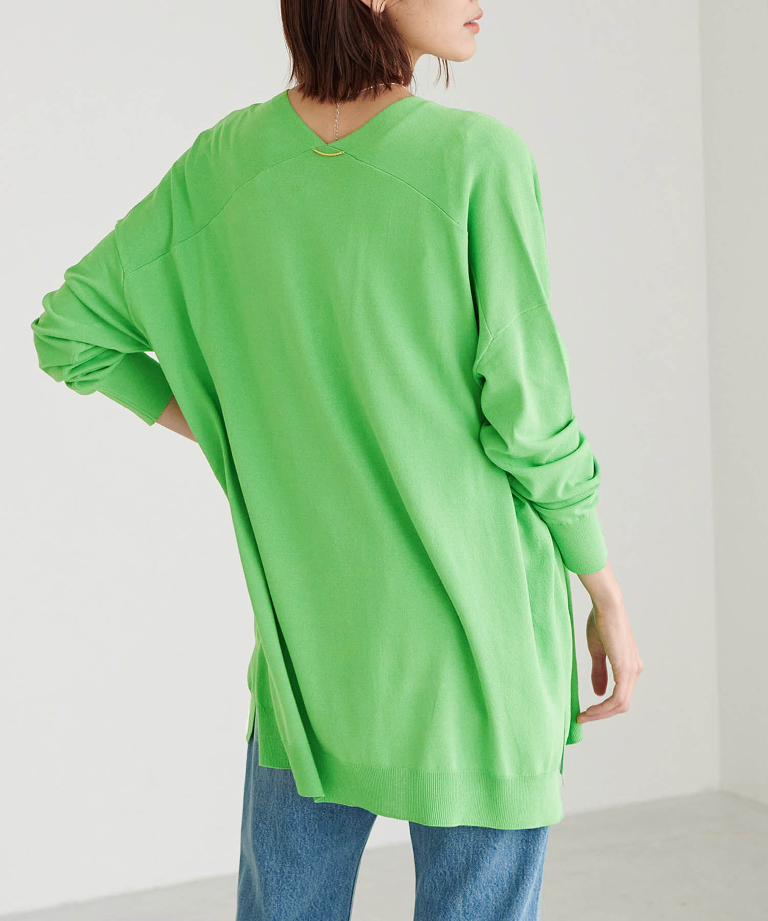 Rope&rsquo;Picnic「【WEB限定カラー:ネイビー】UVカット＆洗濯機OK/Aラインカーディガン」|カーディガン|