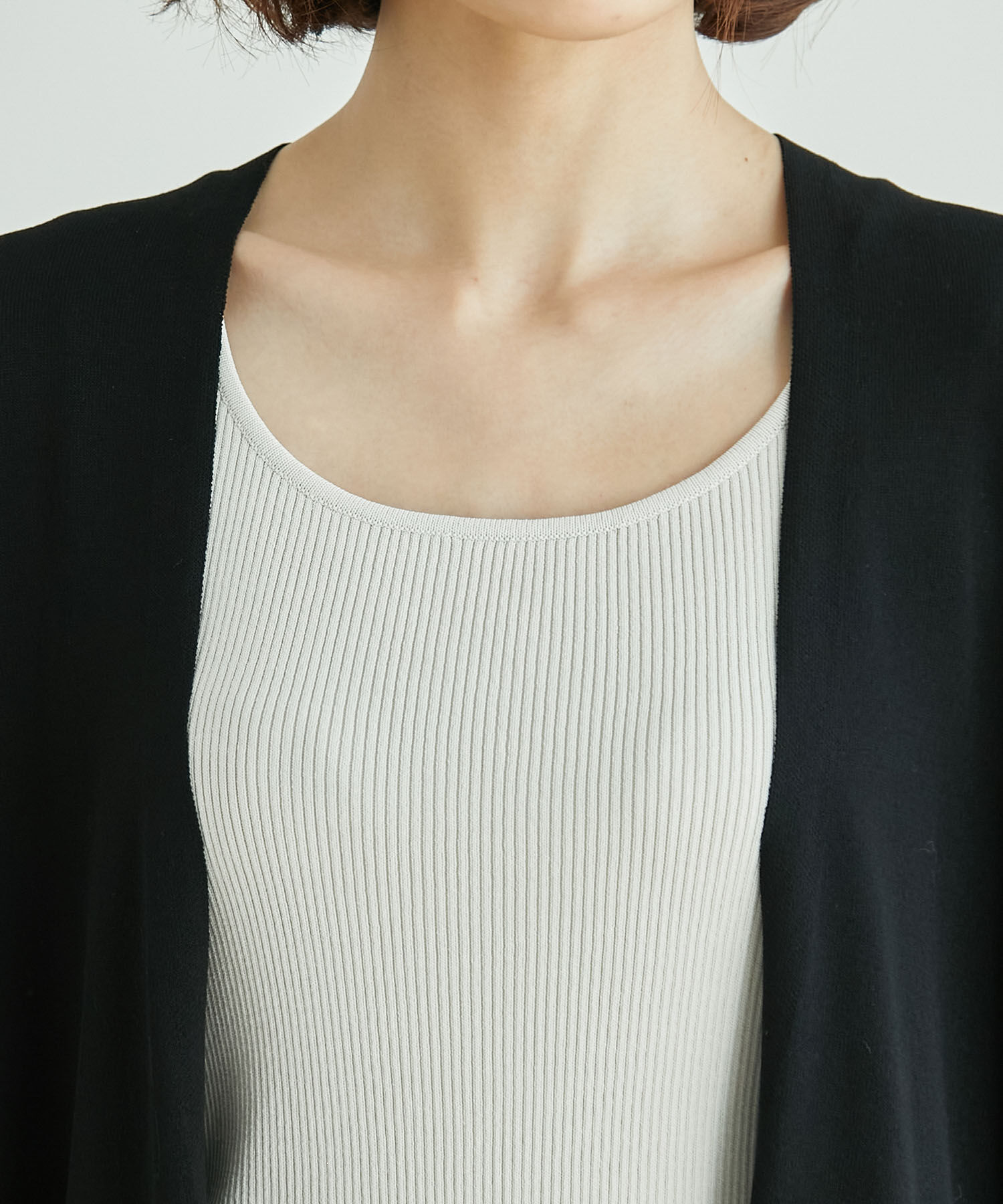 Rope&rsquo;Picnic「【WEB限定カラー:ネイビー】UVカット＆洗濯機OK/Aラインカーディガン」|カーディガン|