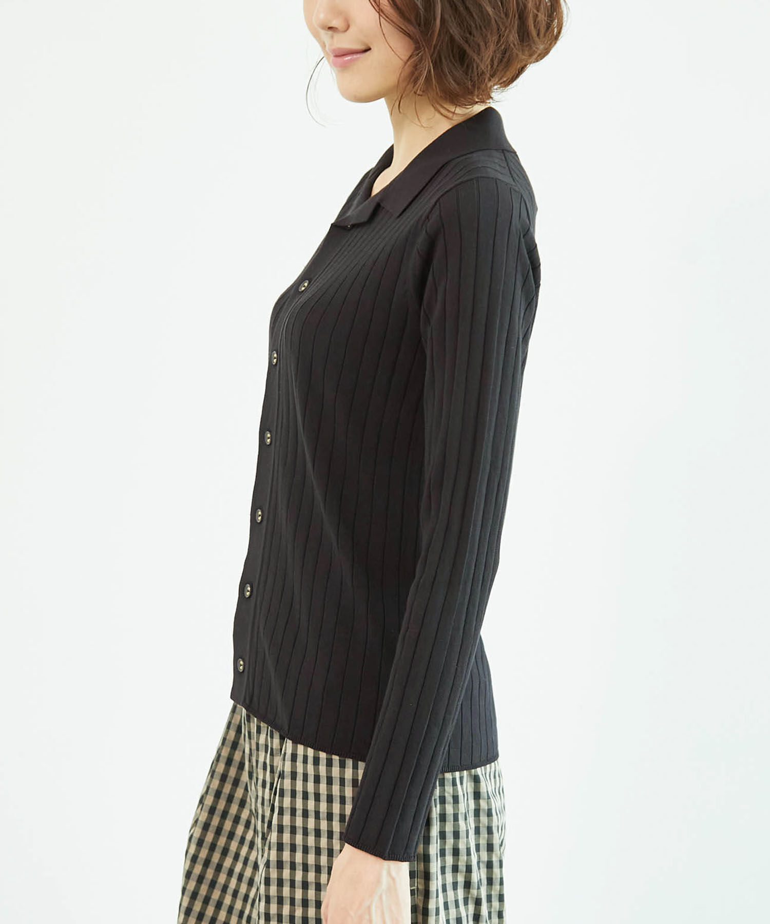 Rope&rsquo;Picnic「ポロニットカーディガン」|カーディガン|