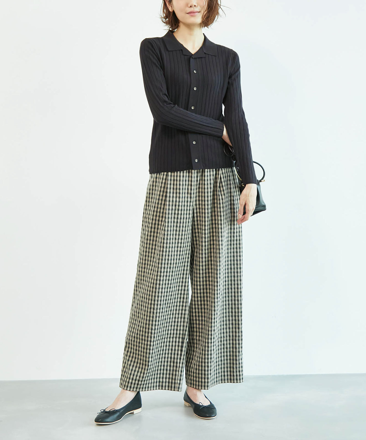 Rope&rsquo;Picnic「ポロニットカーディガン」|カーディガン|