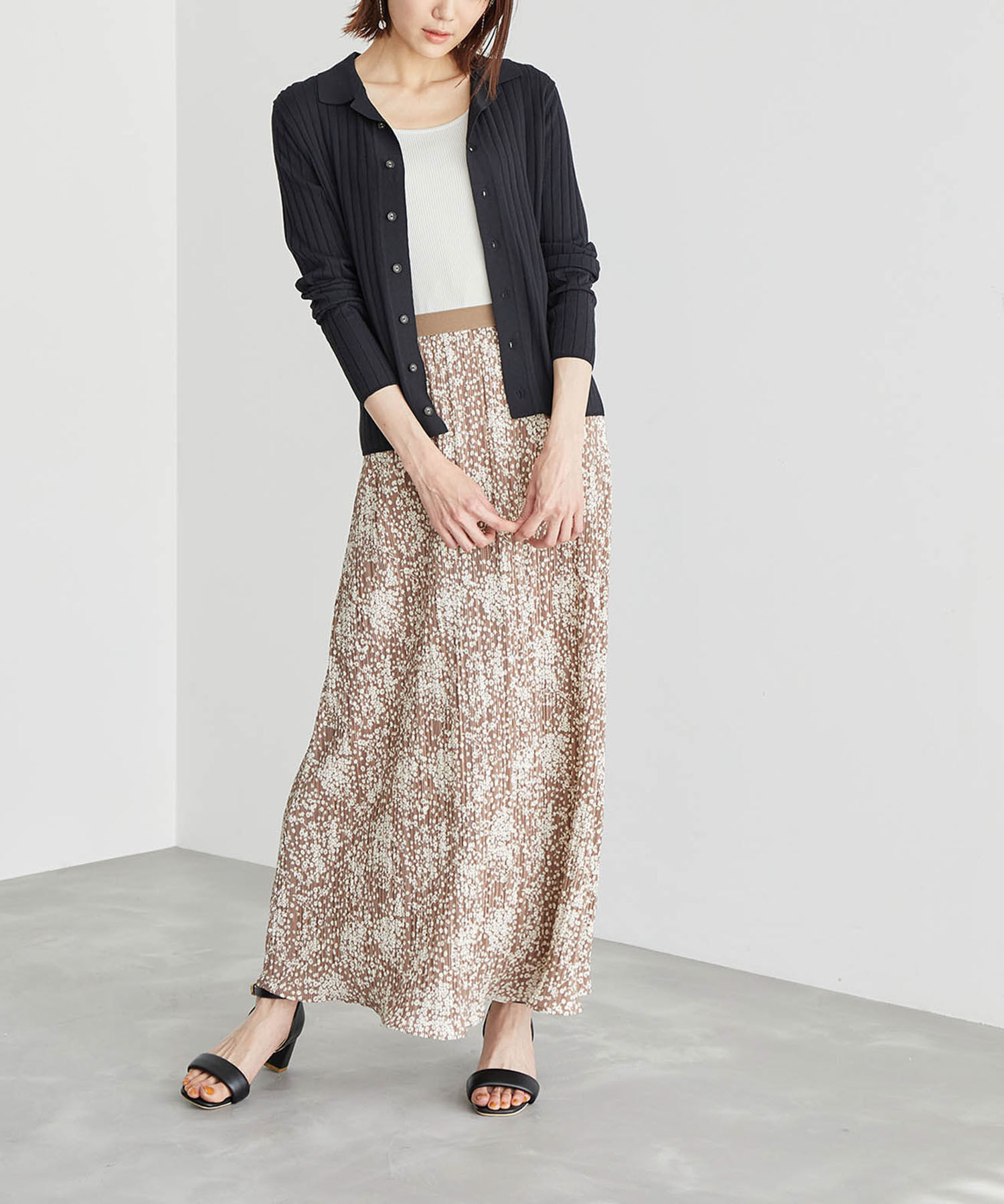 Rope&rsquo;Picnic「ポロニットカーディガン」|カーディガン|