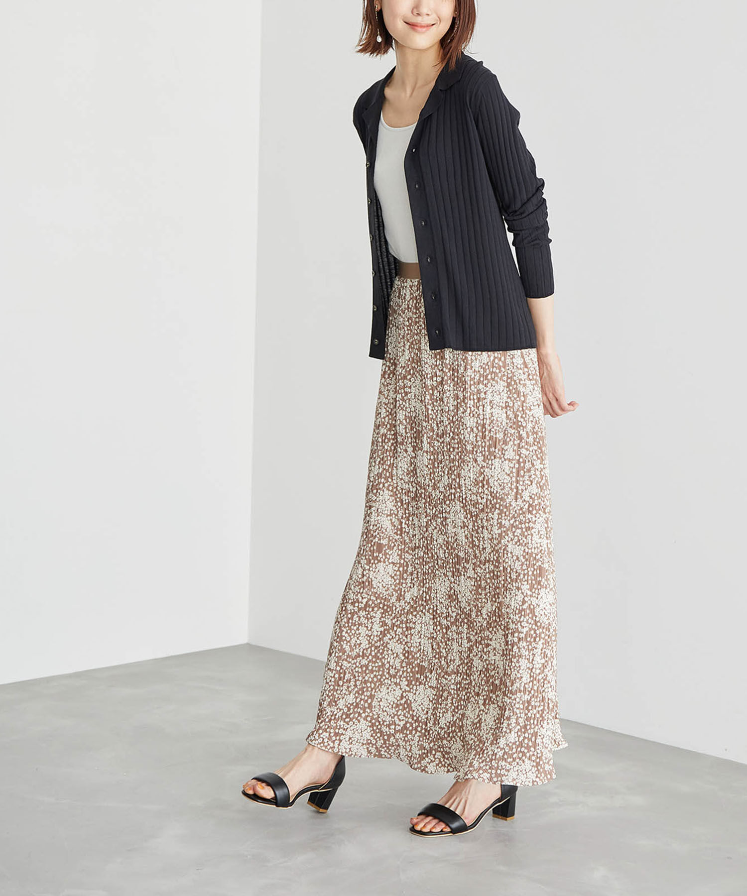 Rope&rsquo;Picnic「ポロニットカーディガン」|カーディガン|