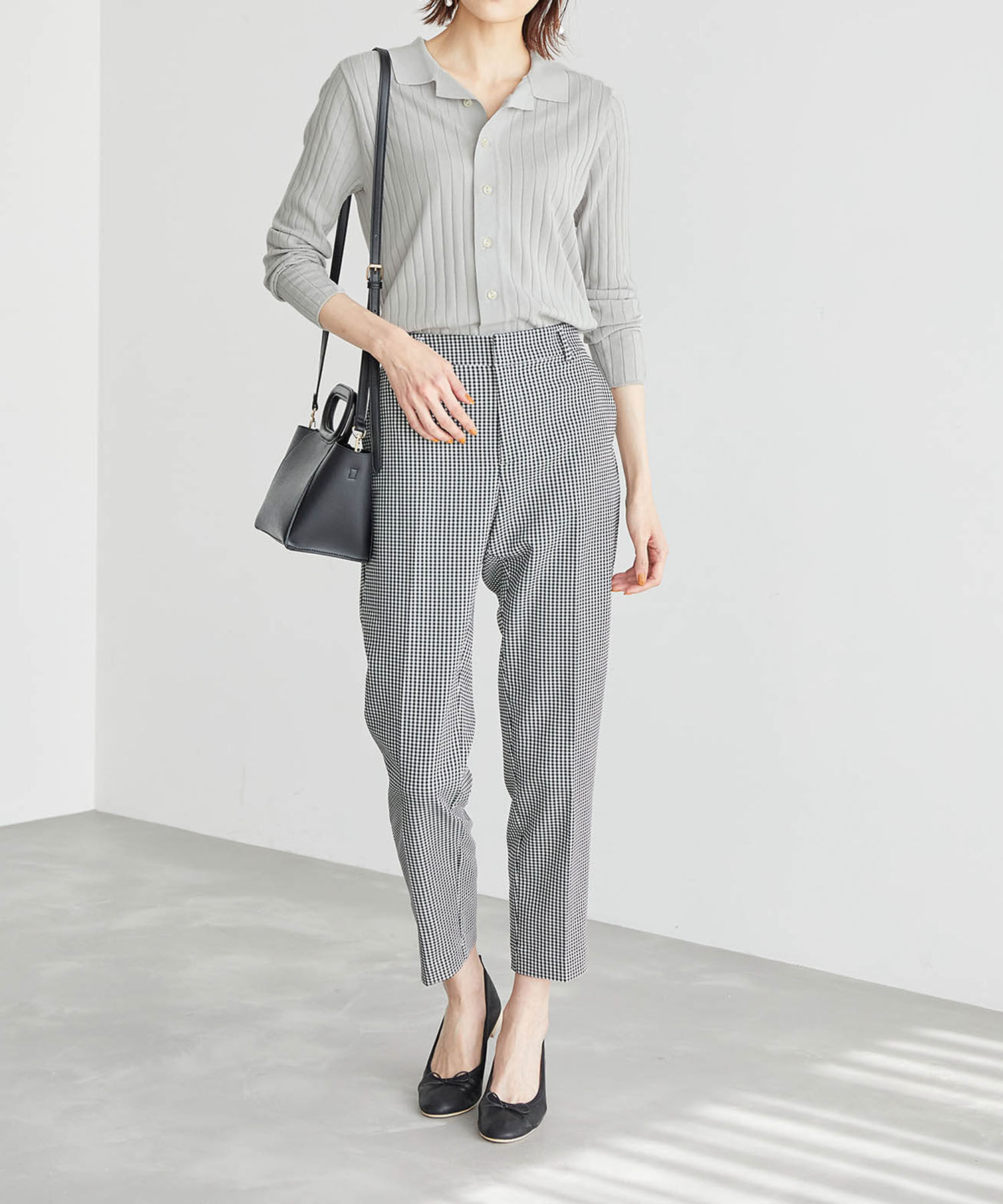 Rope&rsquo;Picnic「ポロニットカーディガン」|カーディガン|