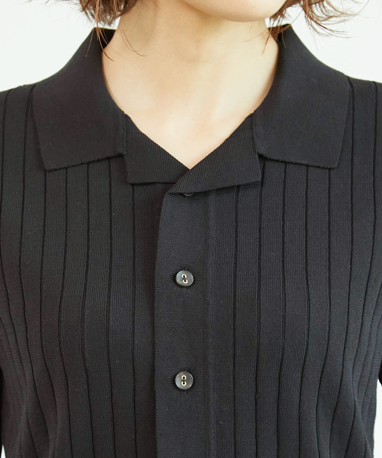 Rope&rsquo;Picnic「ポロニットカーディガン」|カーディガン|