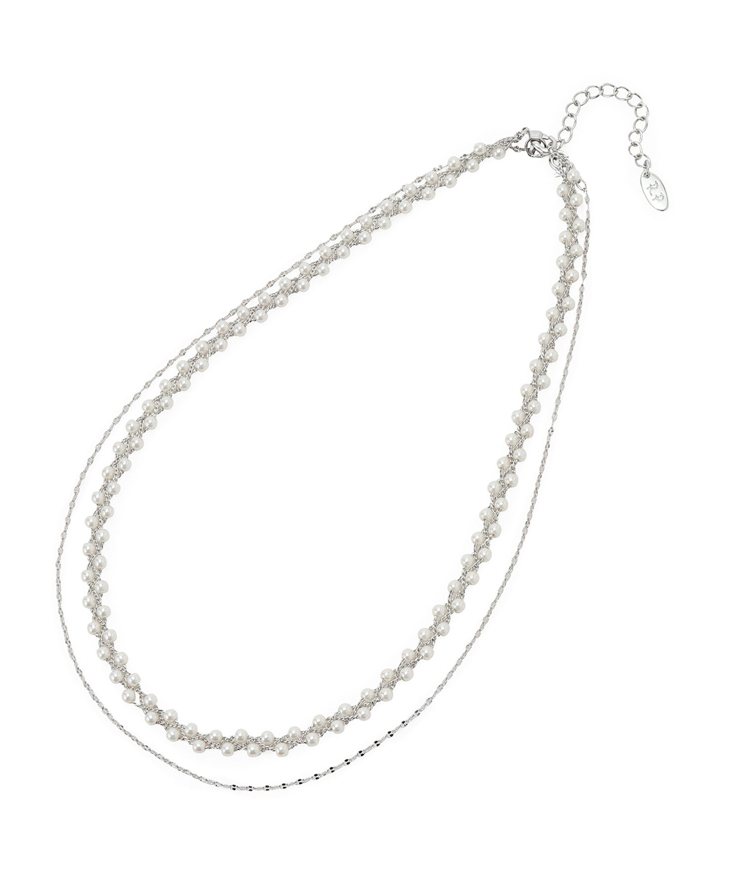 ROPE PICNIC PASSAGE「スリムパールウィーブネショートックレス」|ネックレス|