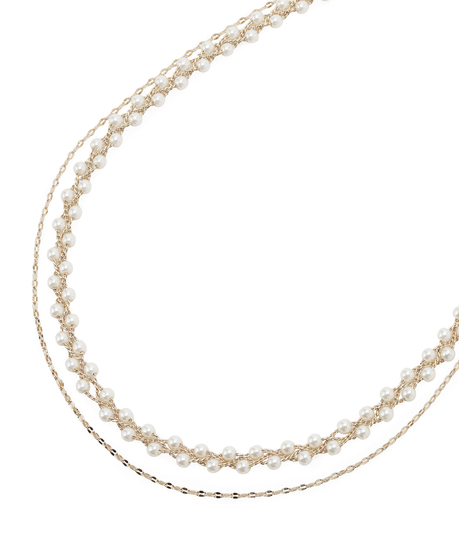 ROPE PICNIC PASSAGE「スリムパールウィーブネショートックレス」|ネックレス|