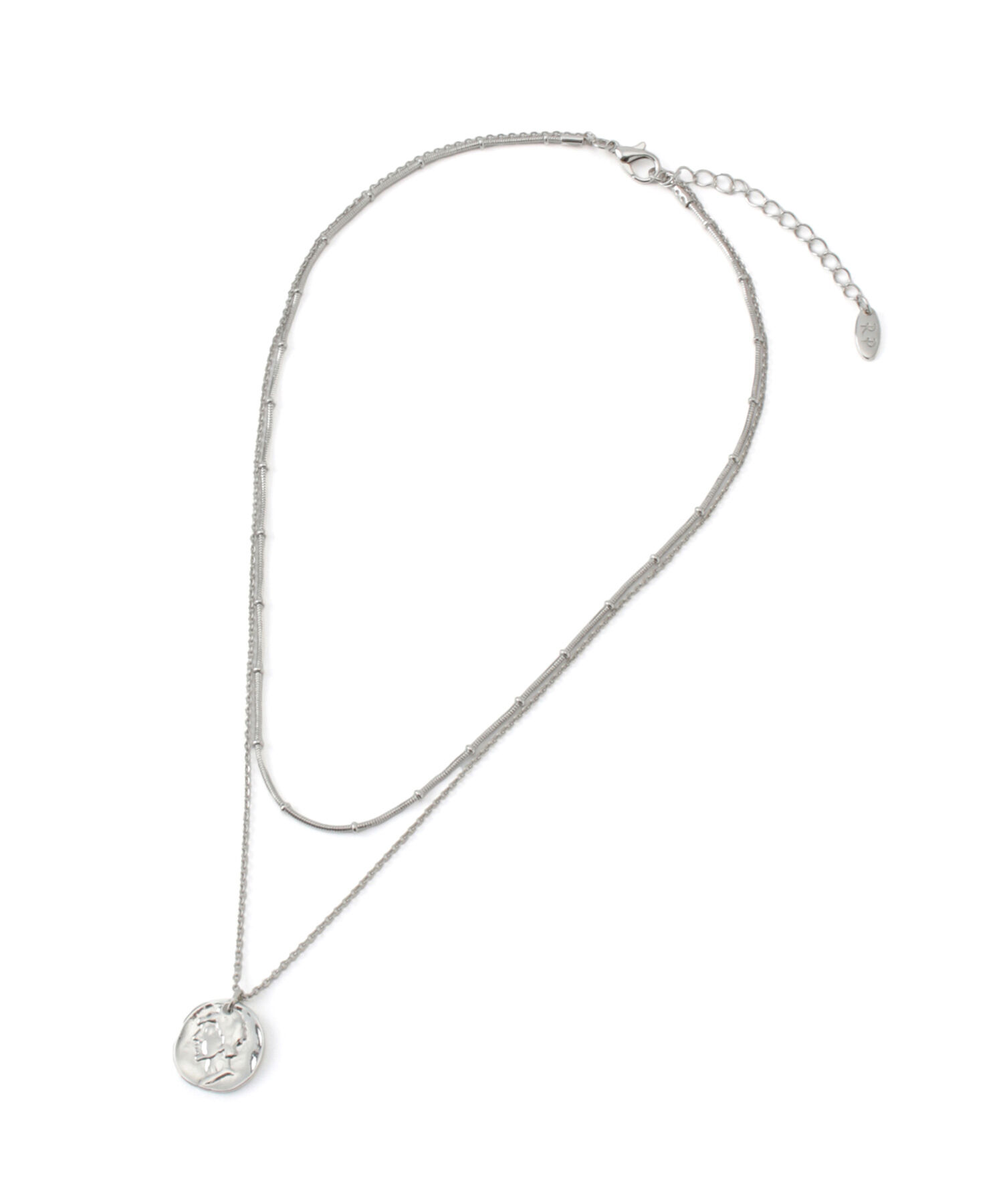 ROPE PICNIC PASSAGE「コイントップデザインチェーン2連ショートネックレス」|ネックレス|