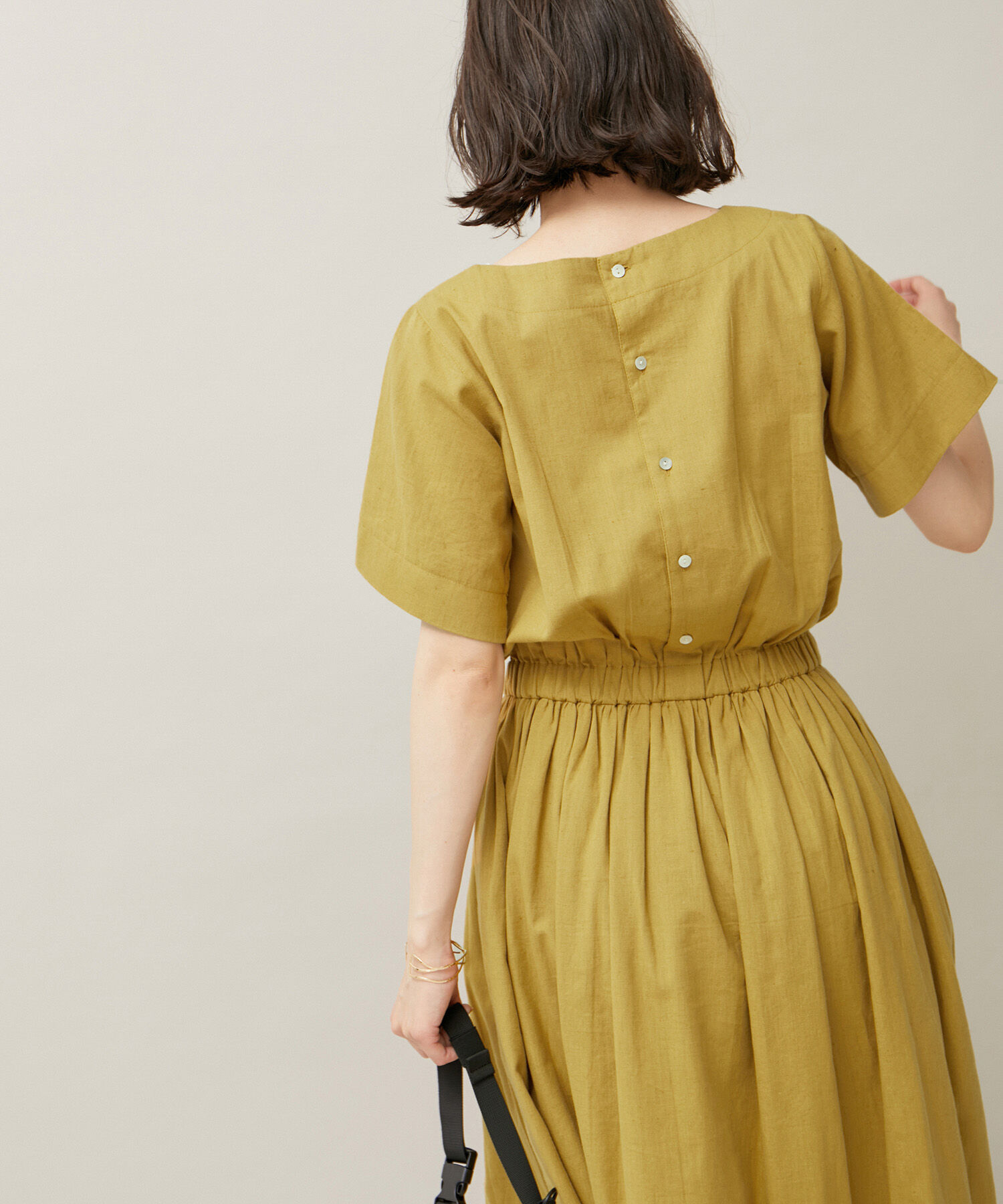 ROPE' PICNIC R「【WEB限定カラー:スミクロ】INDIAウエストマークワンピース」|ワンピース|