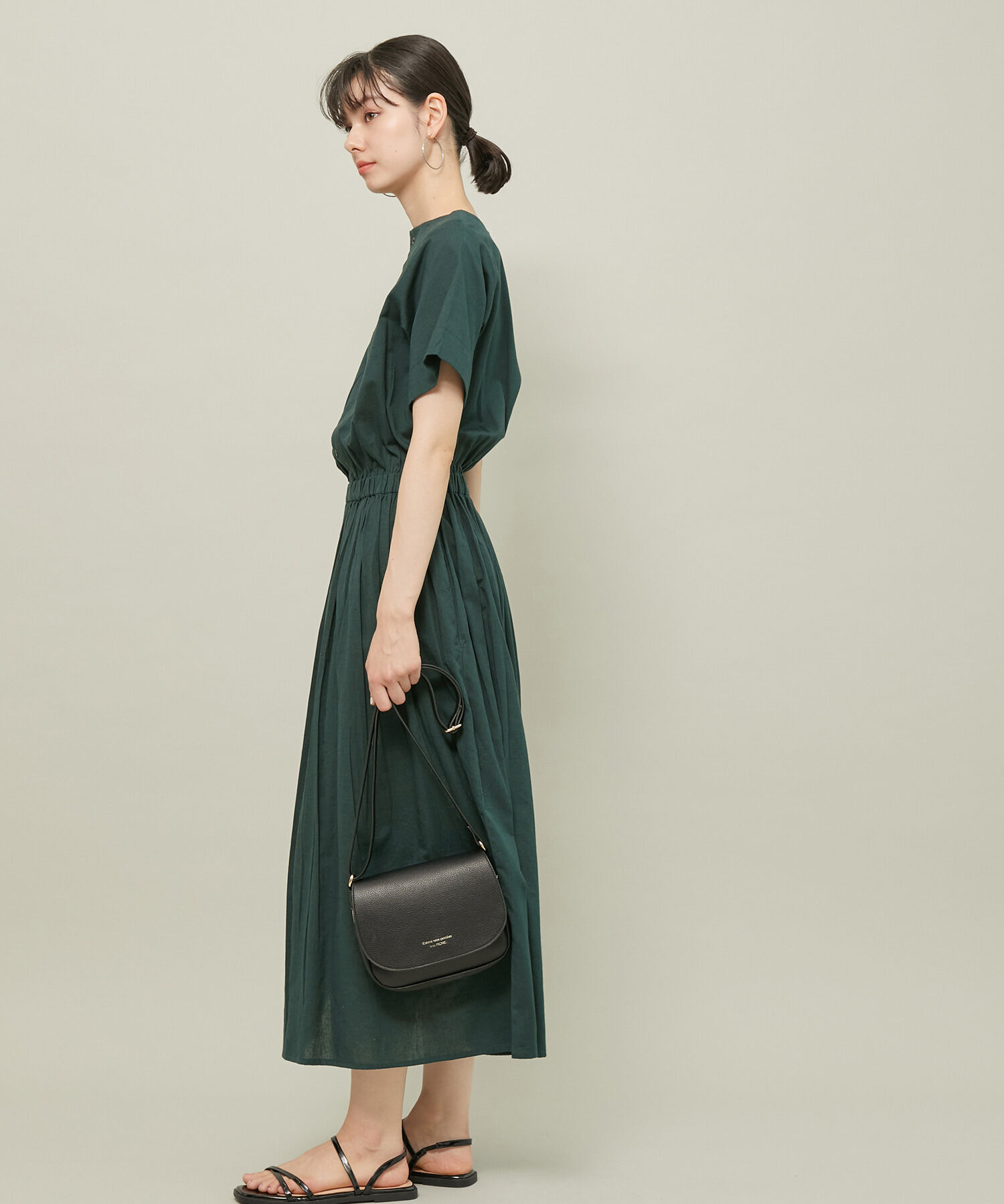 ROPE' PICNIC R「【WEB限定カラー:スミクロ】INDIAウエストマークワンピース」|ワンピース|