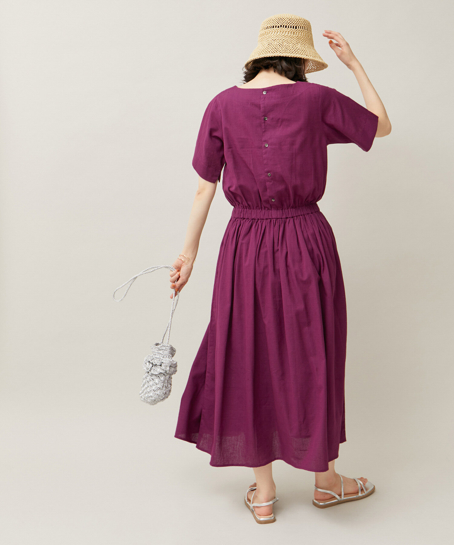 ROPE' PICNIC R「【WEB限定カラー:スミクロ】INDIAウエストマークワンピース」|ワンピース|